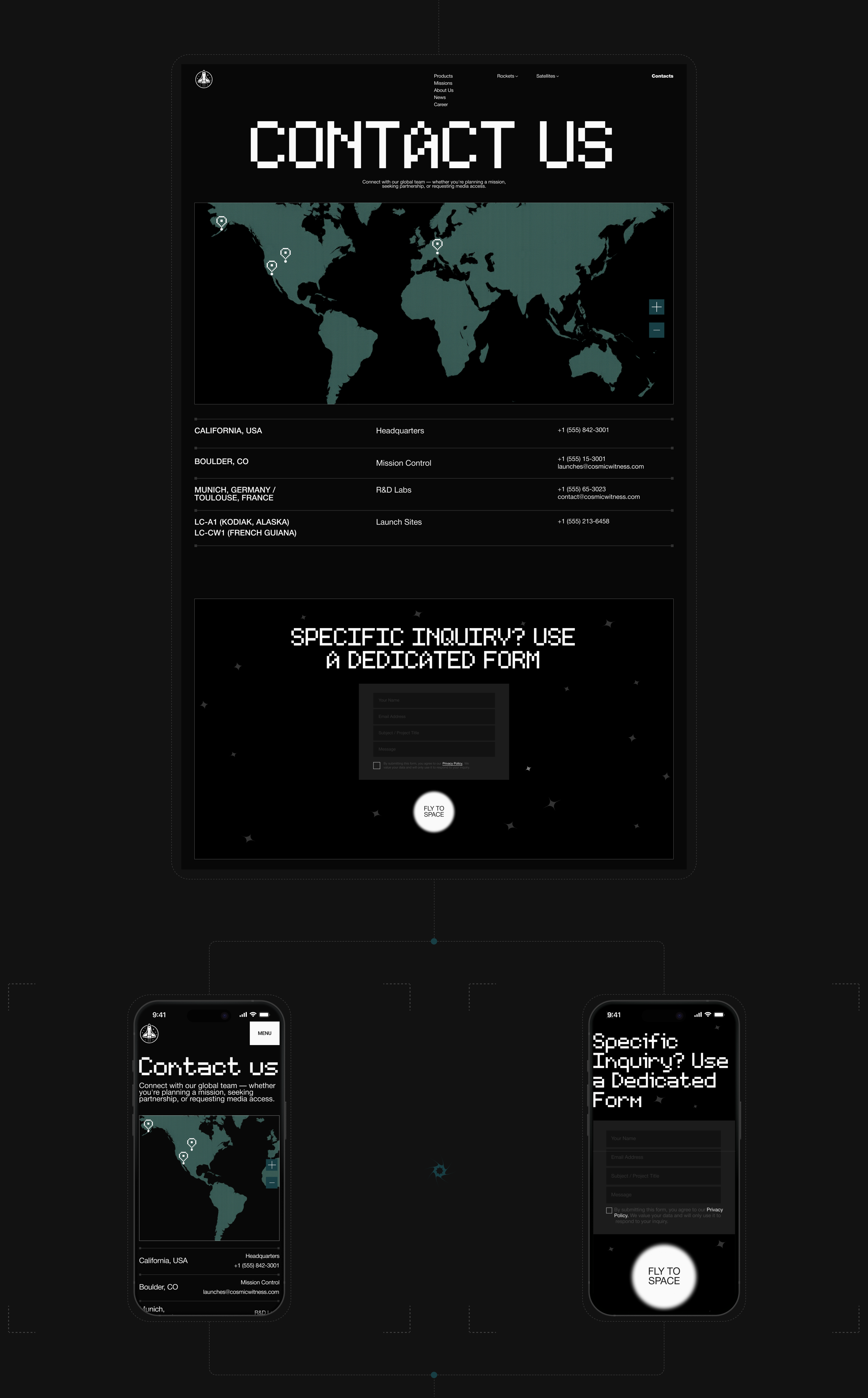 Cosmic Witness | Corporate Website — Изображение №14 — Интерфейсы, Графика на Dprofile