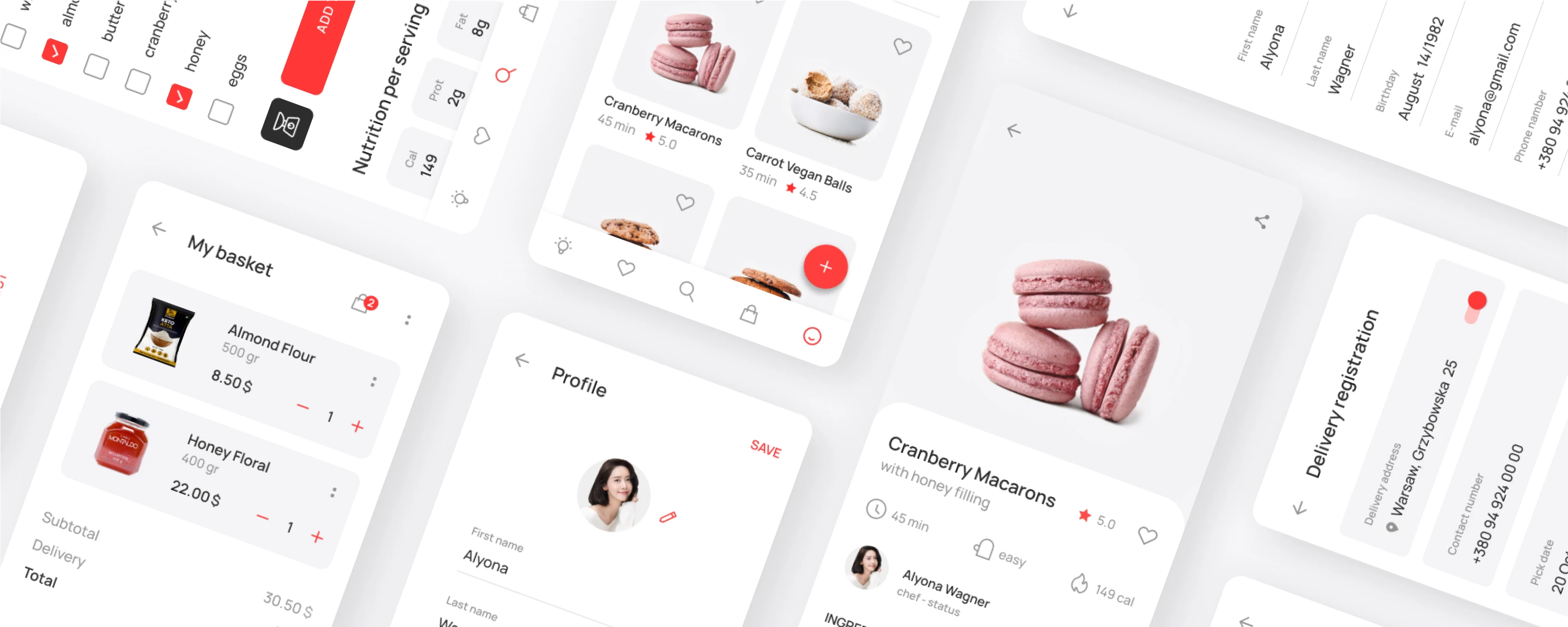 Yummy -Приложение для рецептов и доставки — Изображение №1 — Интерфейсы, Анимация на Dprofile
