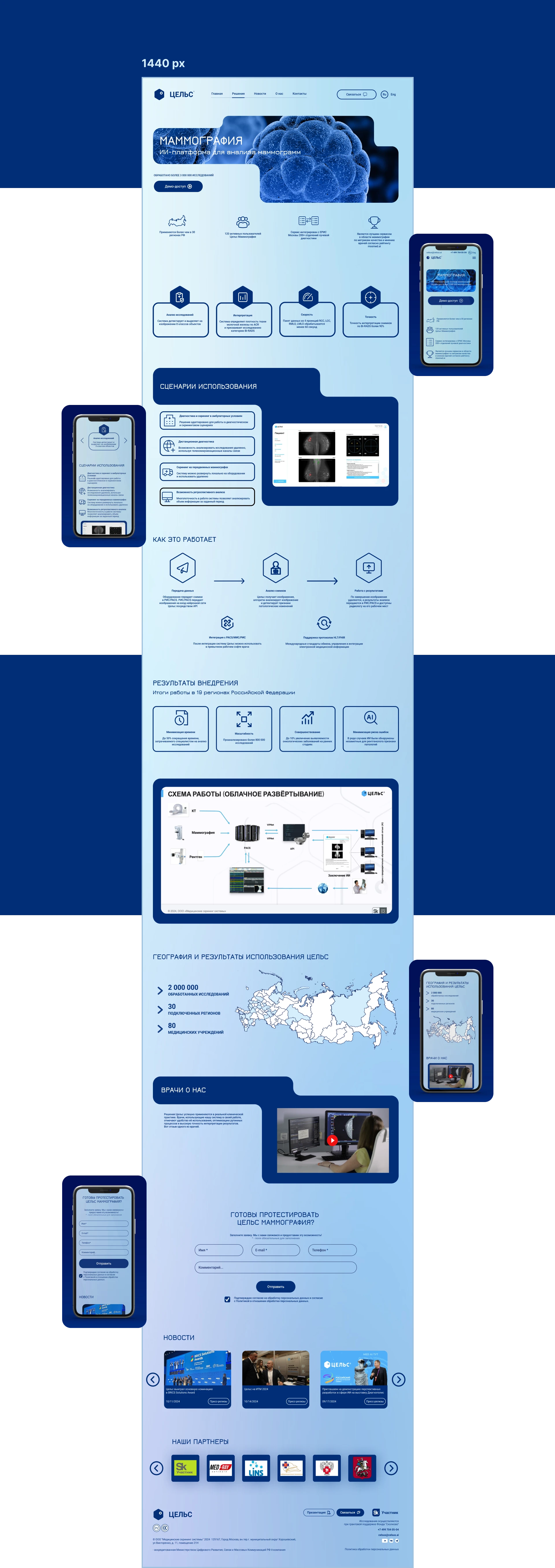 Редизайн продуктовой страницы "Маммография" — Изображение №5 — Интерфейсы, Брендинг на Dprofile
