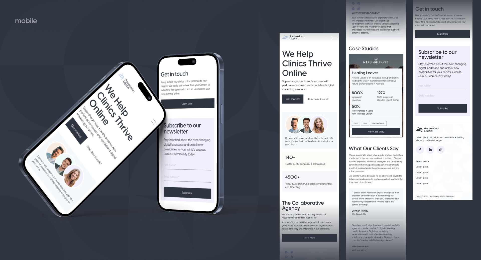 Ascension Digital | Digital Marketing Agency |Landing Page — Изображение №8 — Интерфейсы, Брендинг на Dprofile