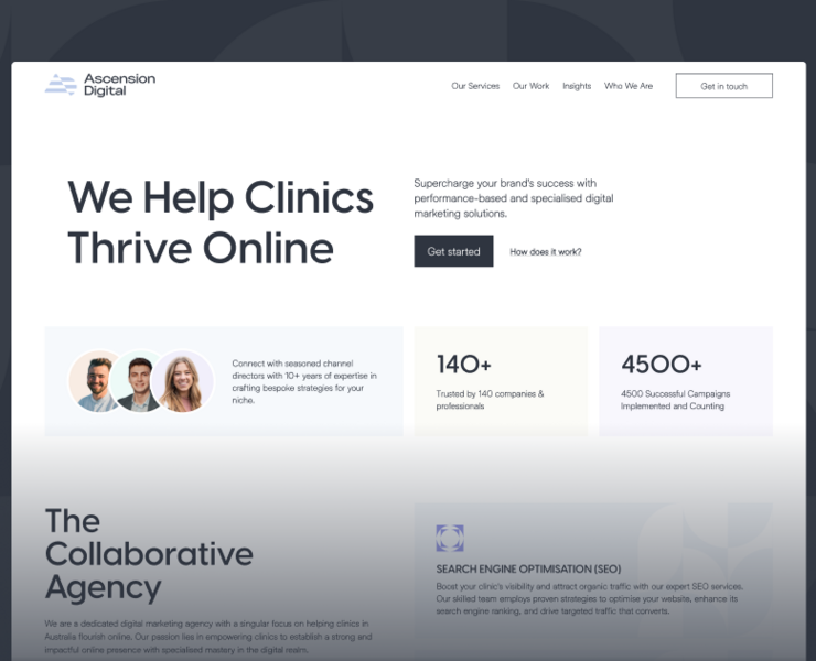 Ascension Digital | Digital Marketing Agency |Landing Page — Интерфейсы, Брендинг на Dprofile