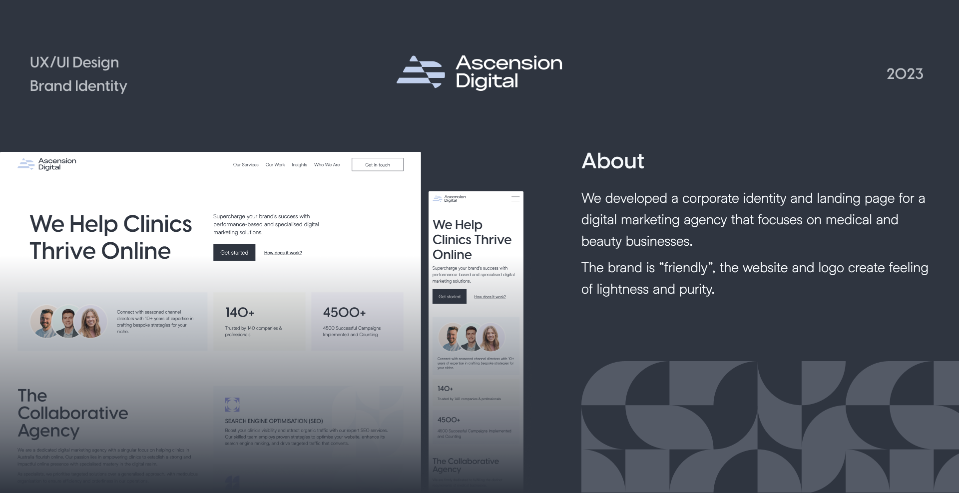 Ascension Digital | Digital Marketing Agency |Landing Page — Изображение №1 — Интерфейсы, Брендинг на Dprofile