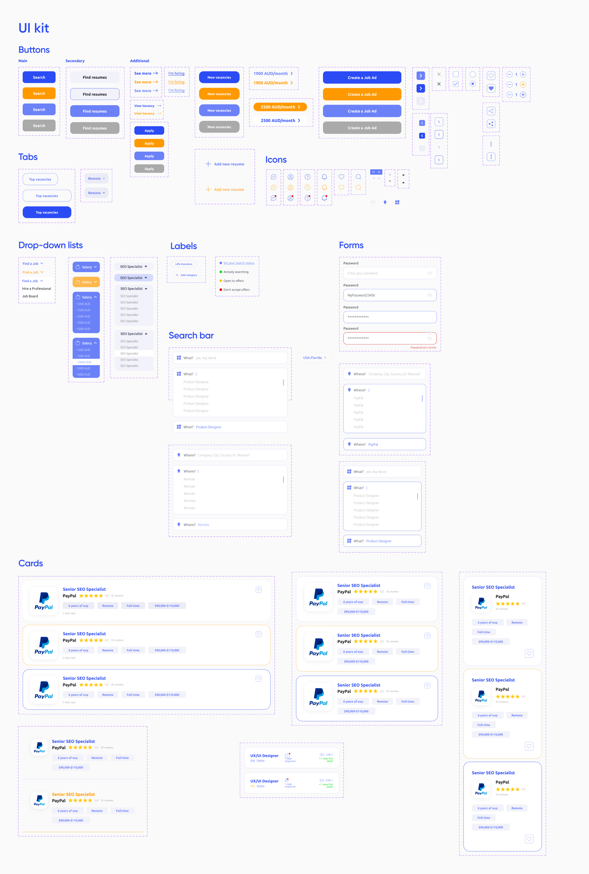 Digital Services | Платформа для поиска работы | UX/UI — Изображение №12 — Интерфейсы, Брендинг на Dprofile