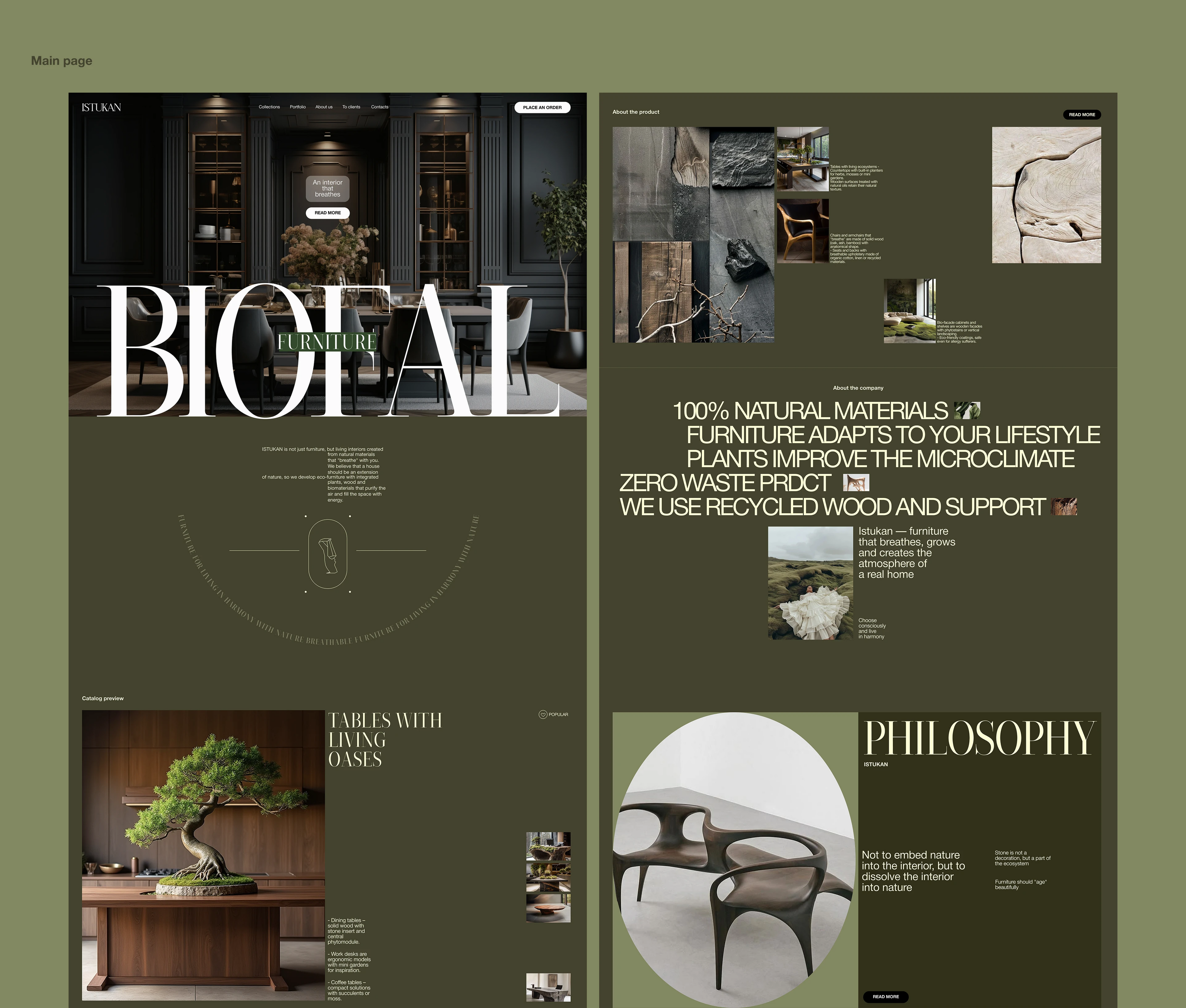 BIOFAL FURNITURE "ISTUKAN" | corporate website — Изображение №4 — Интерфейсы на Dprofile