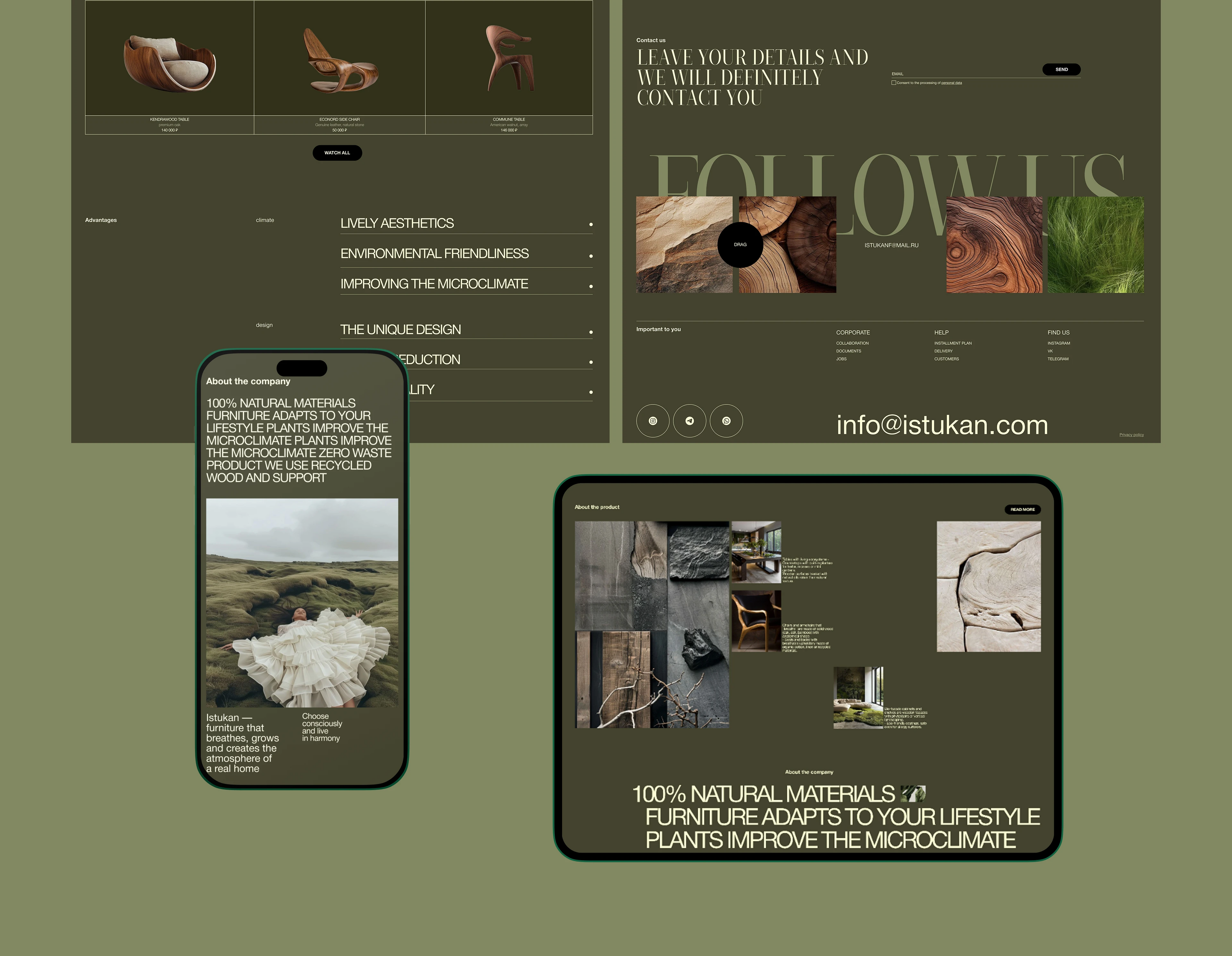 BIOFAL FURNITURE "ISTUKAN" | corporate website — Изображение №5 — Интерфейсы на Dprofile