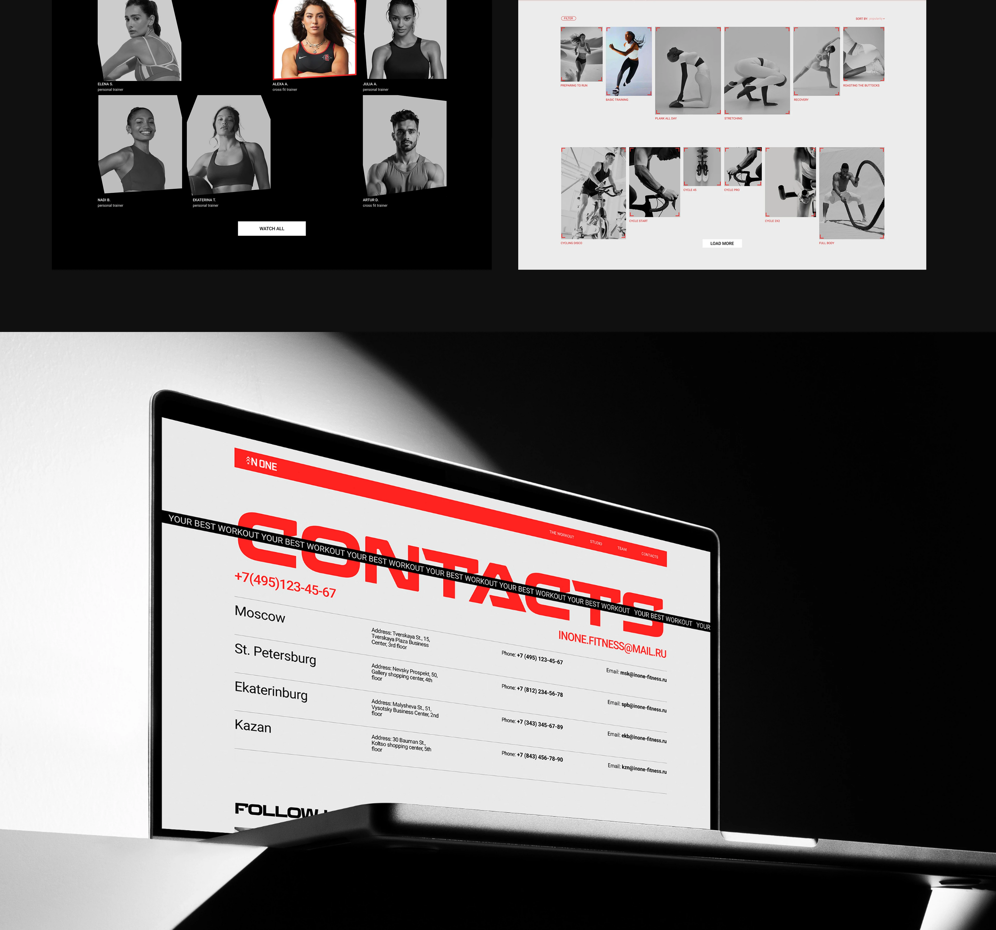 INONE - Fitness Club | Corporate website — Изображение №15 — Интерфейсы на Dprofile