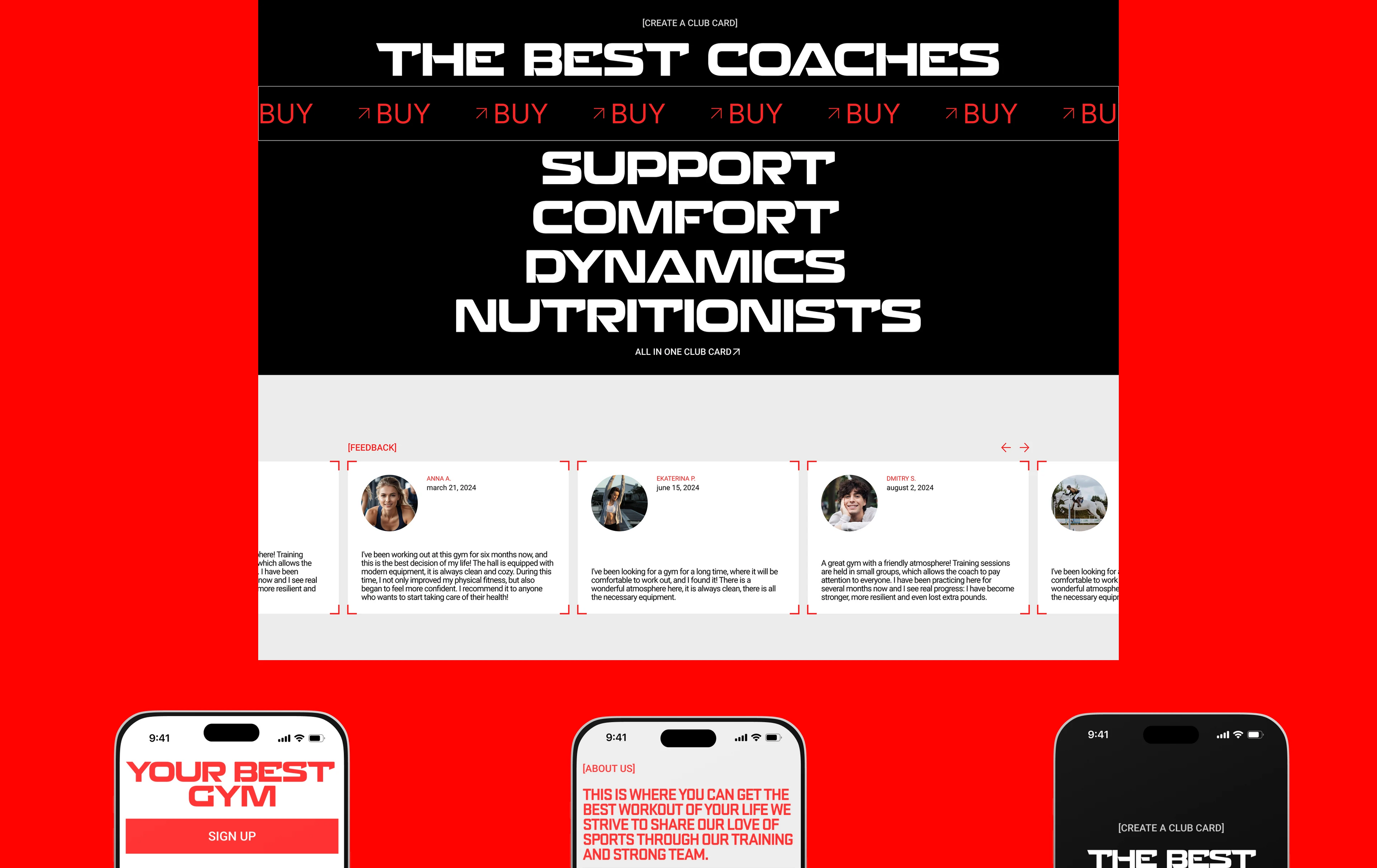 INONE - Fitness Club | Corporate website — Изображение №4 — Интерфейсы на Dprofile