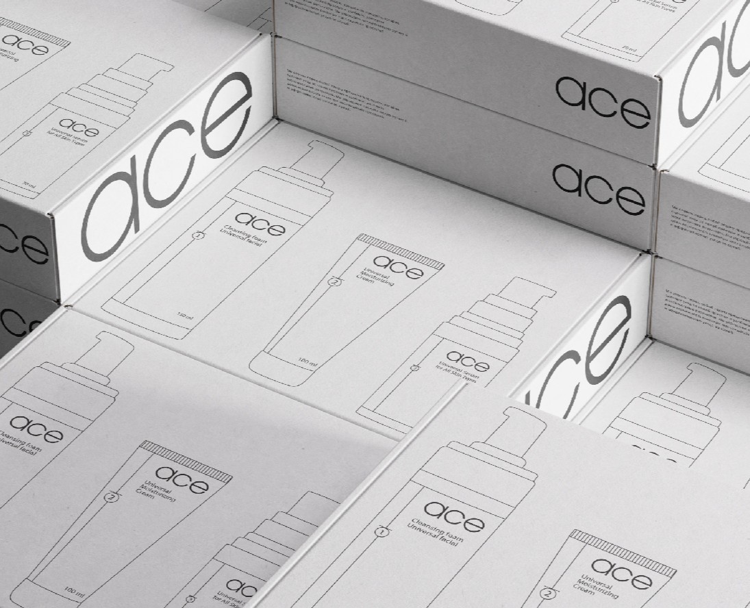 ACE | ФИРМЕННЫЙ СТИЛЬ БРЕНД КОСМЕТИКИ | ЛОГОТИП на Dprofile