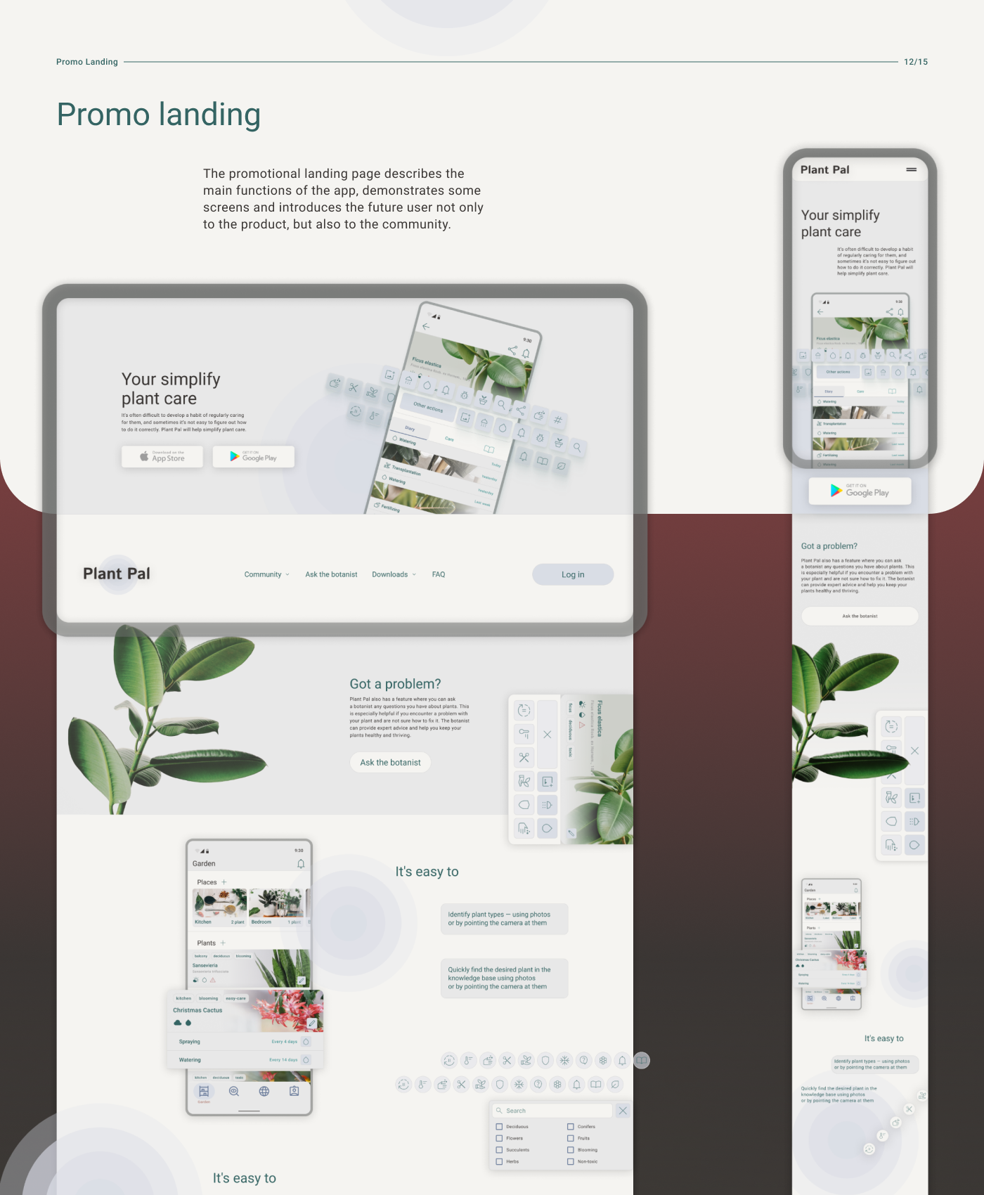 Plant-Care Application, UX/UI — Изображение №24 — Интерфейсы на Dprofile