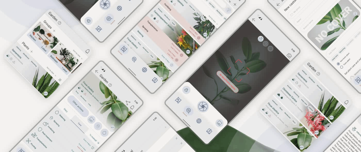 Plant-Care Application, UX/UI — Изображение №21 — Интерфейсы на Dprofile