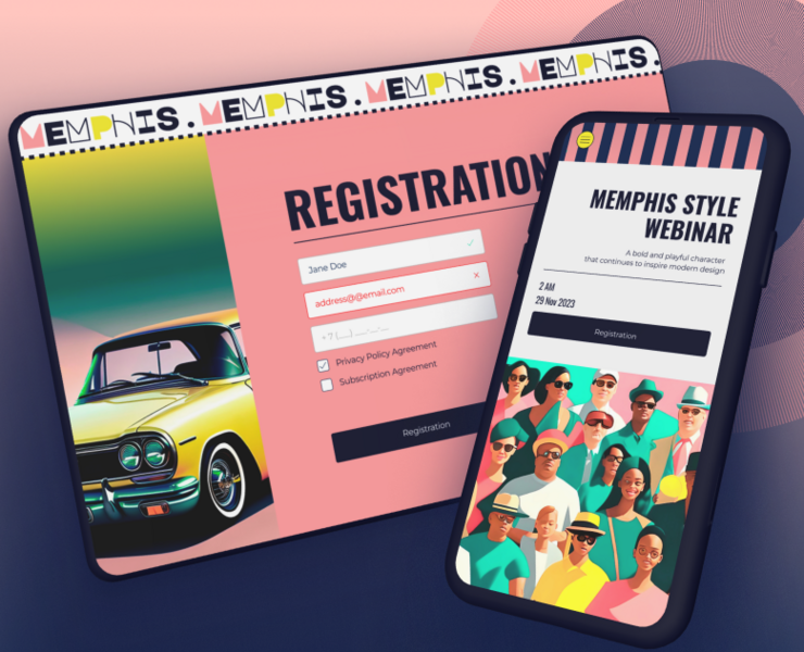Longread & Webinar Registration UX/UI на Dprofile