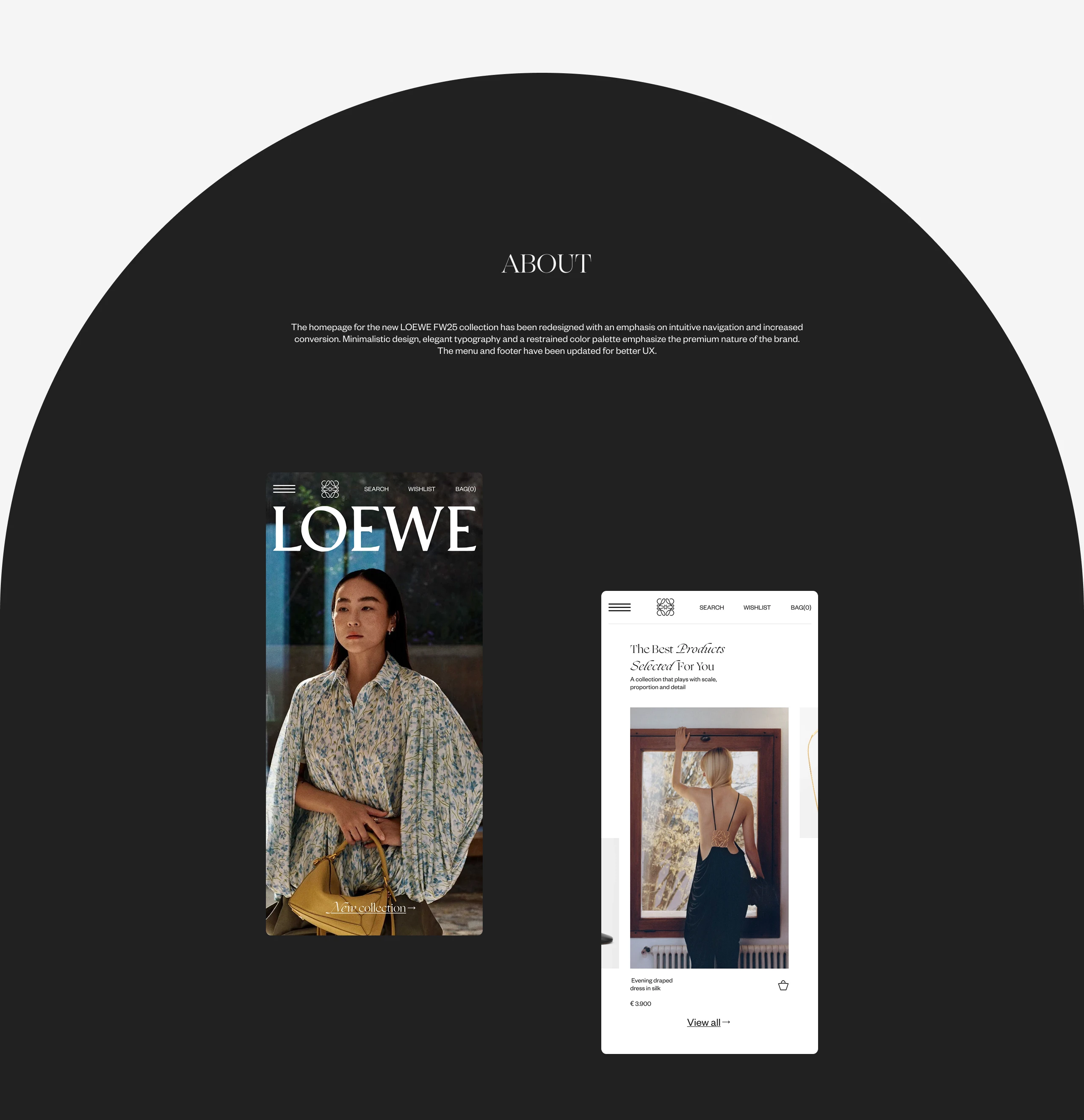 LOEWE - UX/UI Design — Изображение №2 — Интерфейсы на Dprofile
