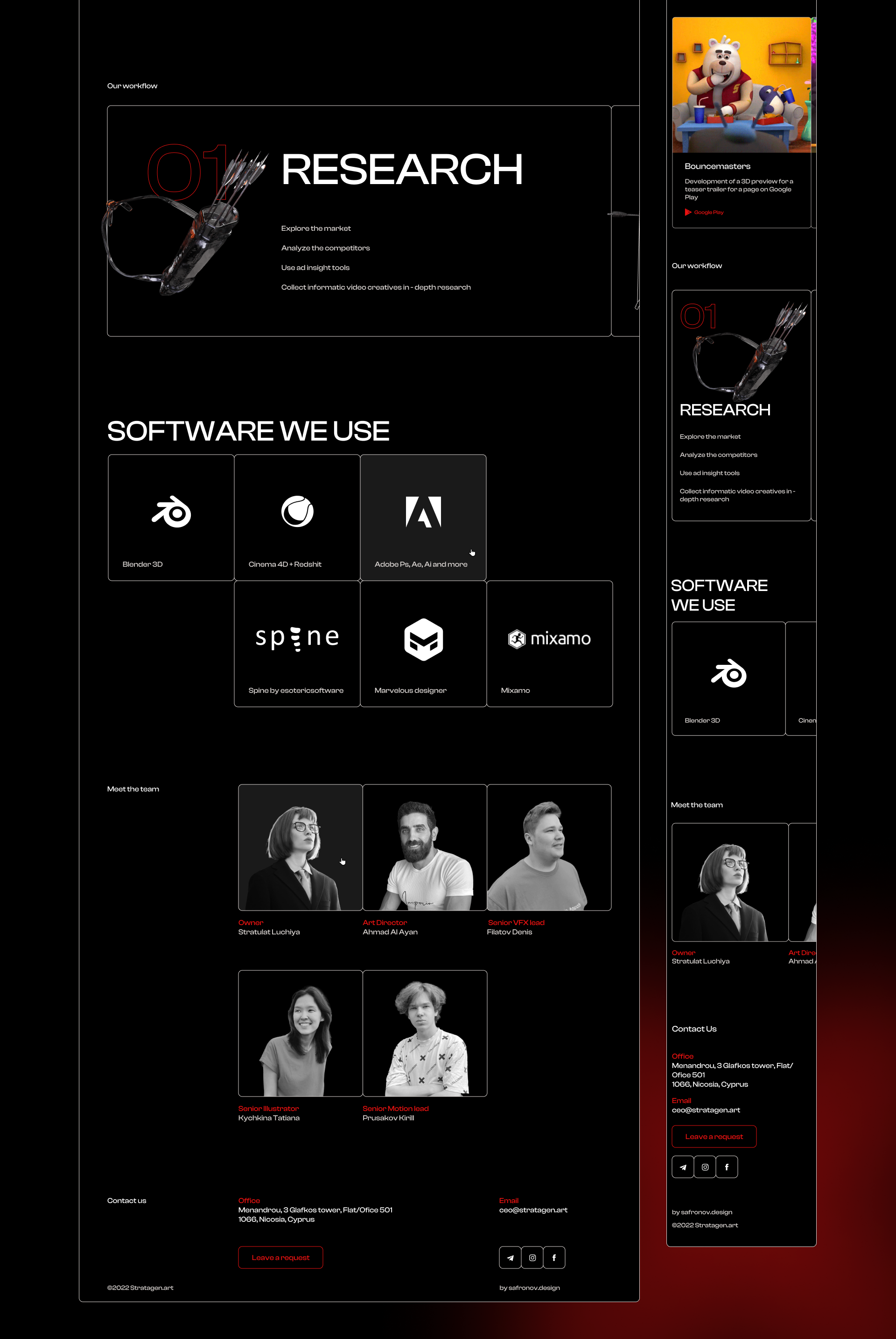 Stratagen studio landing — Изображение №5 — Интерфейсы, Иллюстрация на Dprofile