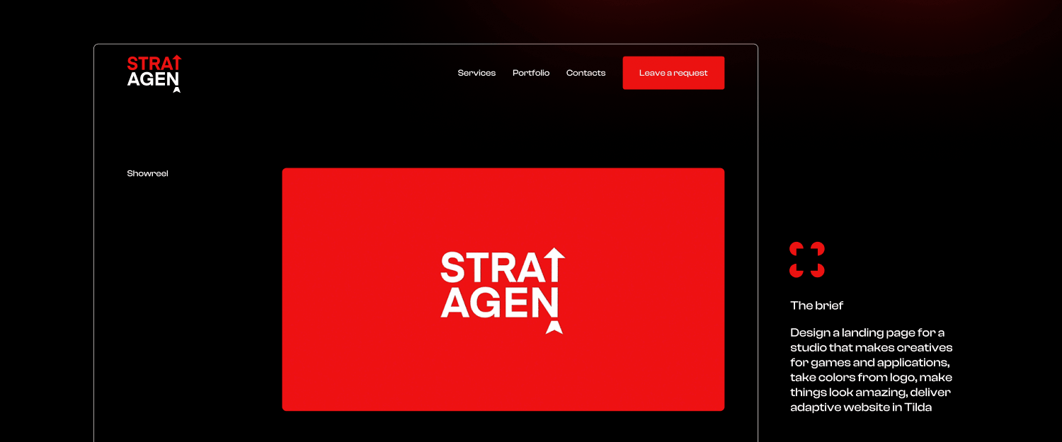 Stratagen studio landing — Изображение №1 — Интерфейсы, Иллюстрация на Dprofile