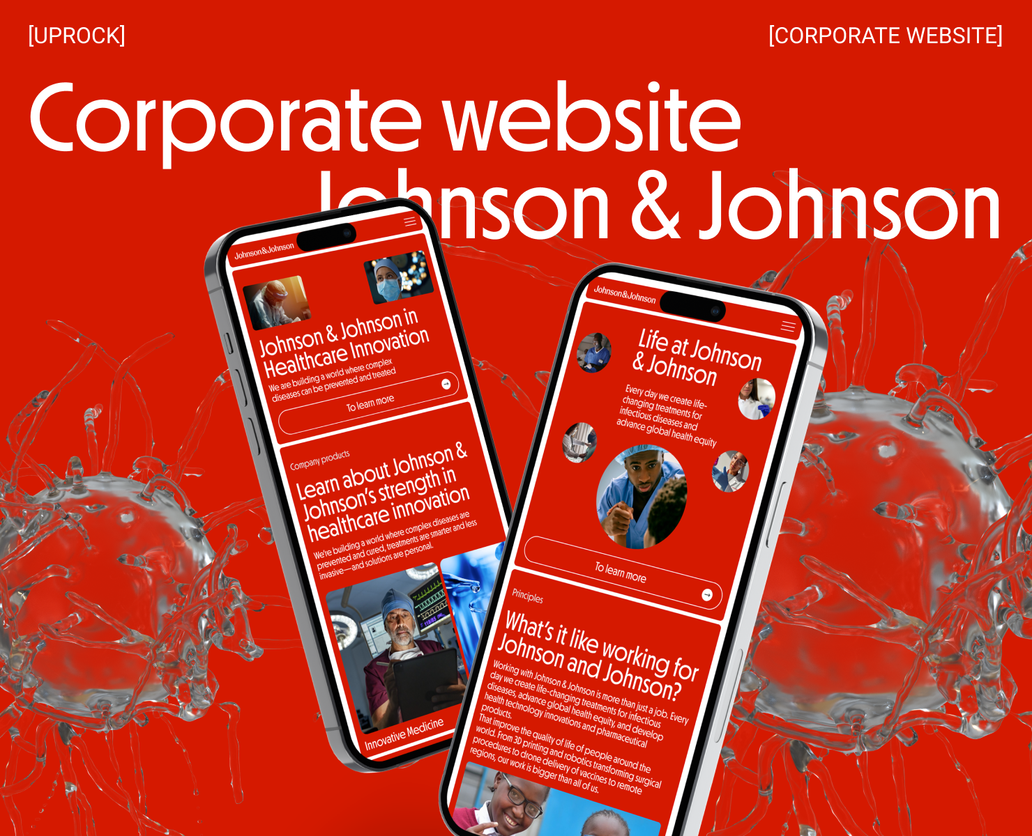 J&J Corporate Website Redesign — Интерфейсы на Dprofile