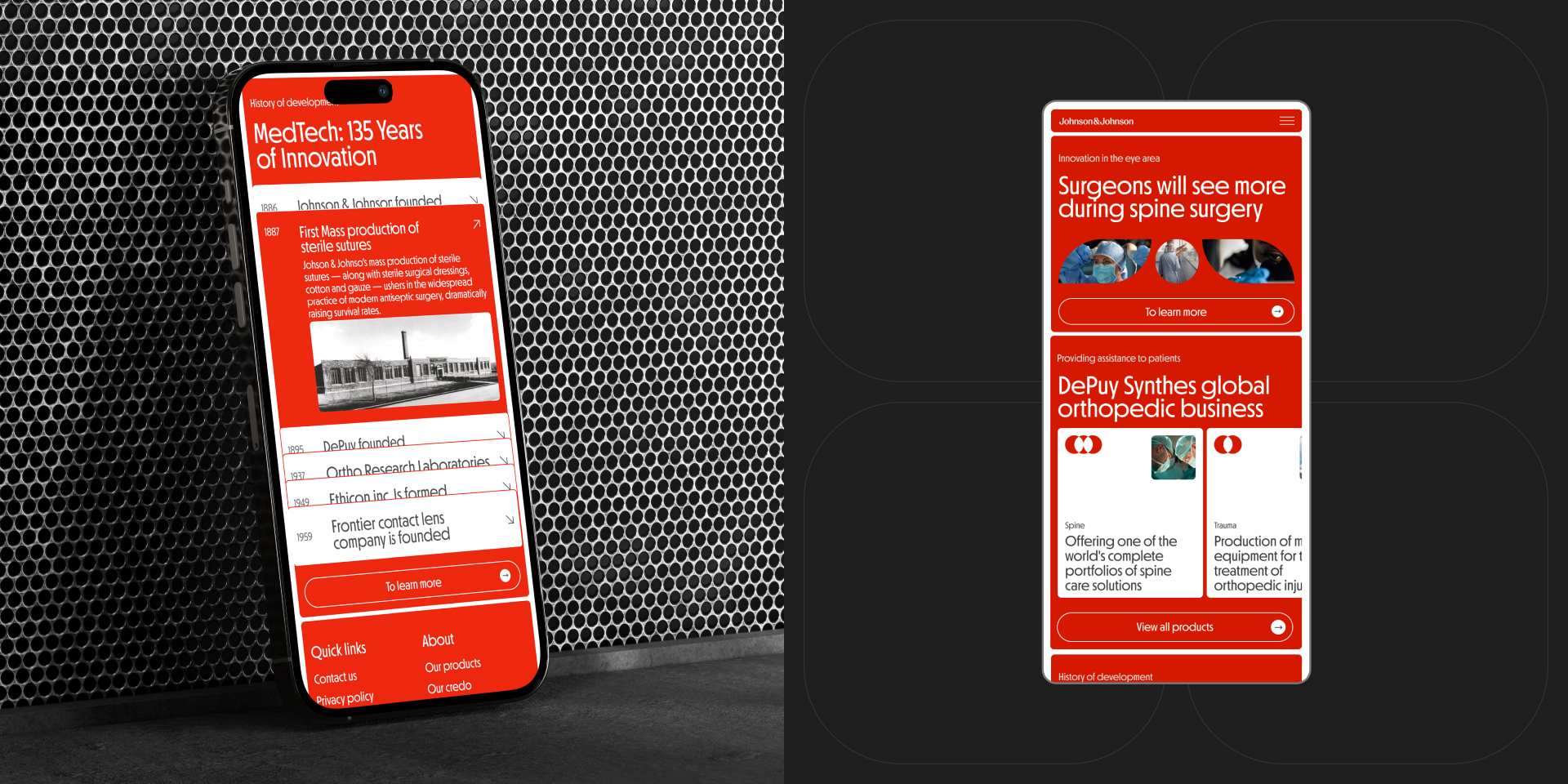 J&J Corporate Website Redesign — Изображение №11 — Интерфейсы на Dprofile