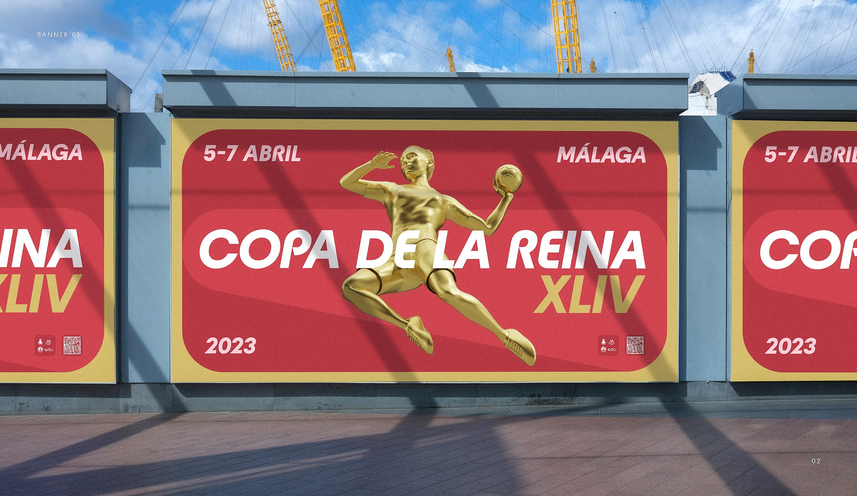 Queen's Cup 2023 | Визуальный стиль гандбольного турнира — Изображение №2 — Брендинг, 3D на Dprofile