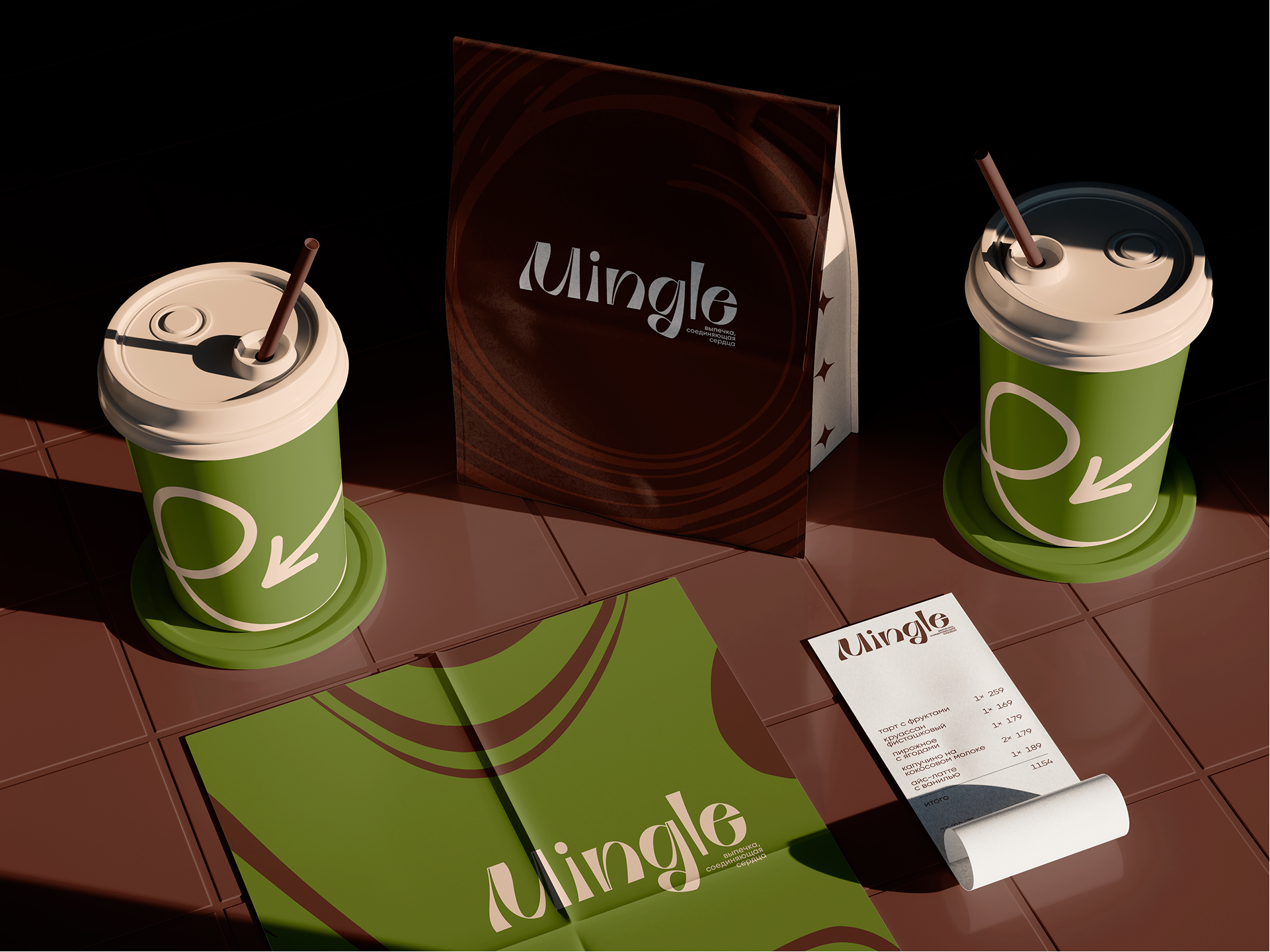 Mingle | кофейня-пекарня — Изображение №7 — Брендинг на Dprofile
