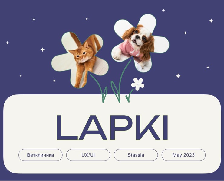 Lapki сеть ветеринарных клиник website — Интерфейсы, Графика на Dprofile