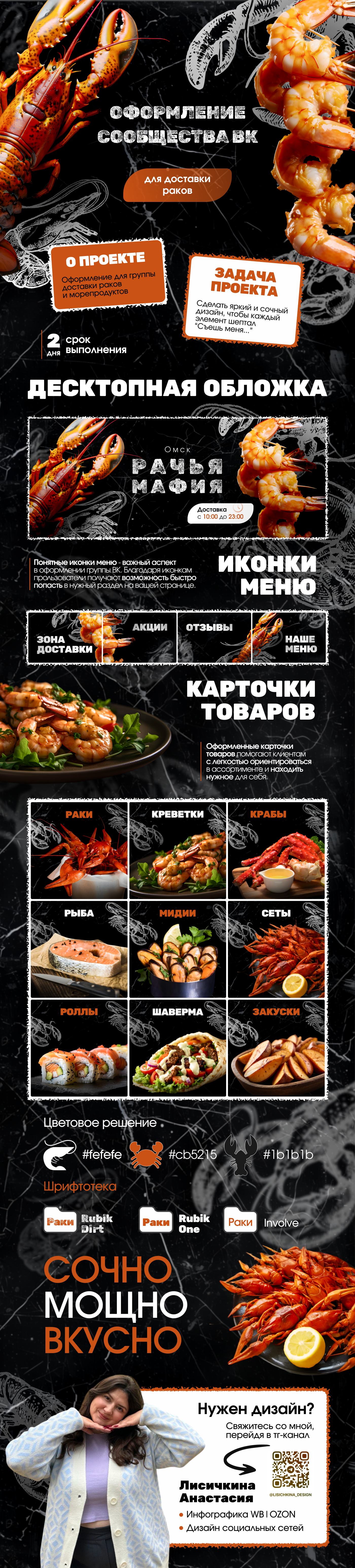 Оформление группы ВКонтакте | Доставка еды — Изображение №1 — Брендинг, Маркетинг на Dprofile