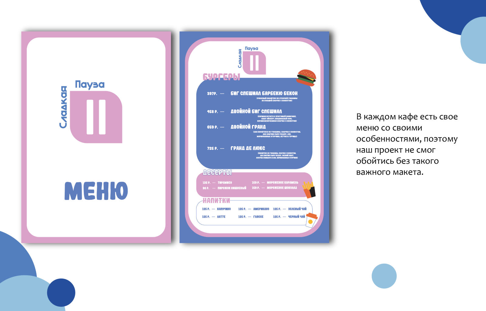 Дизайн-проект кафе "Сладкая пауза" — Изображение №6 — Брендинг на Dprofile