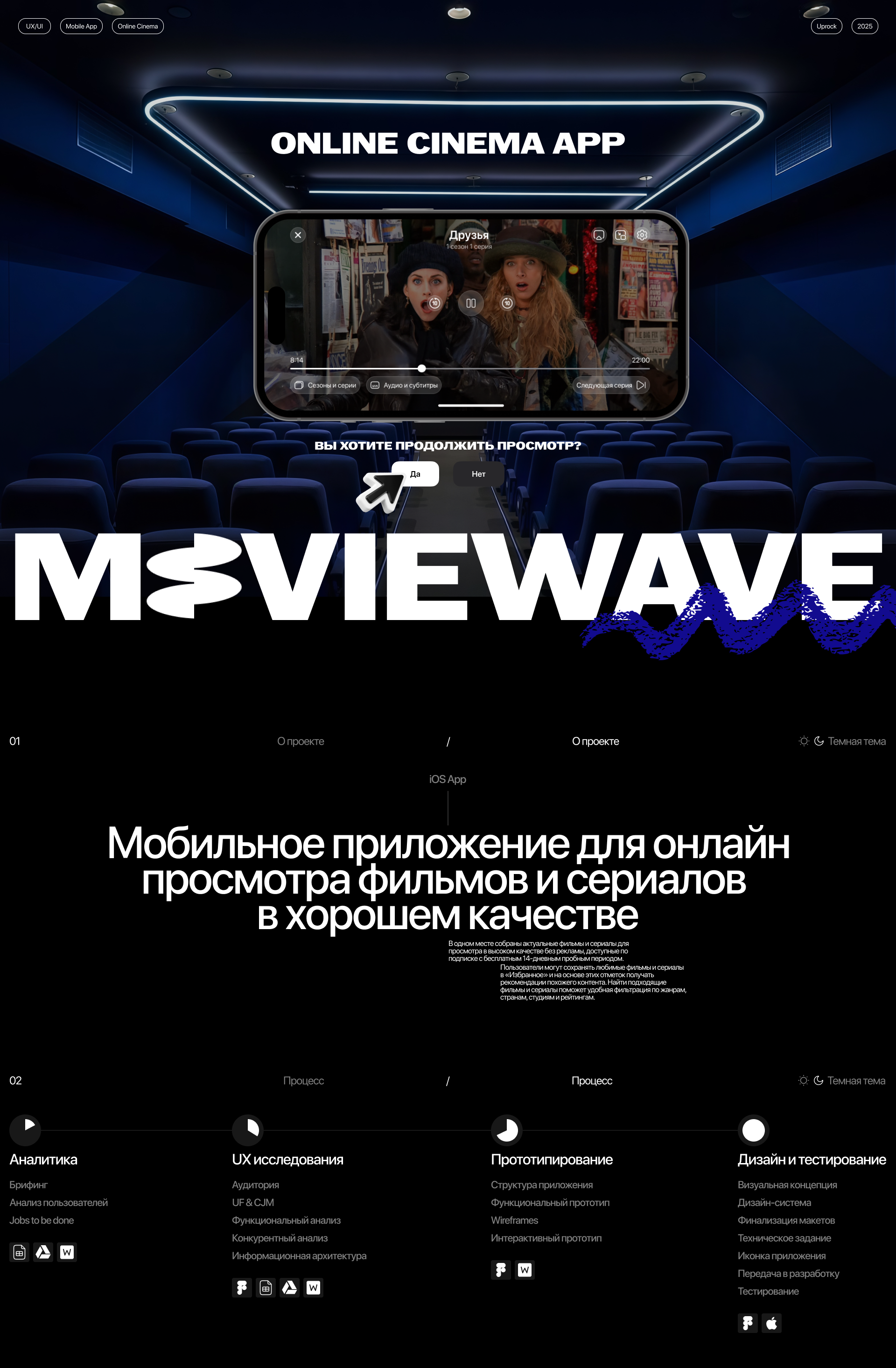 Online Cinema App | MovieWave — Изображение №1 — Интерфейсы на Dprofile