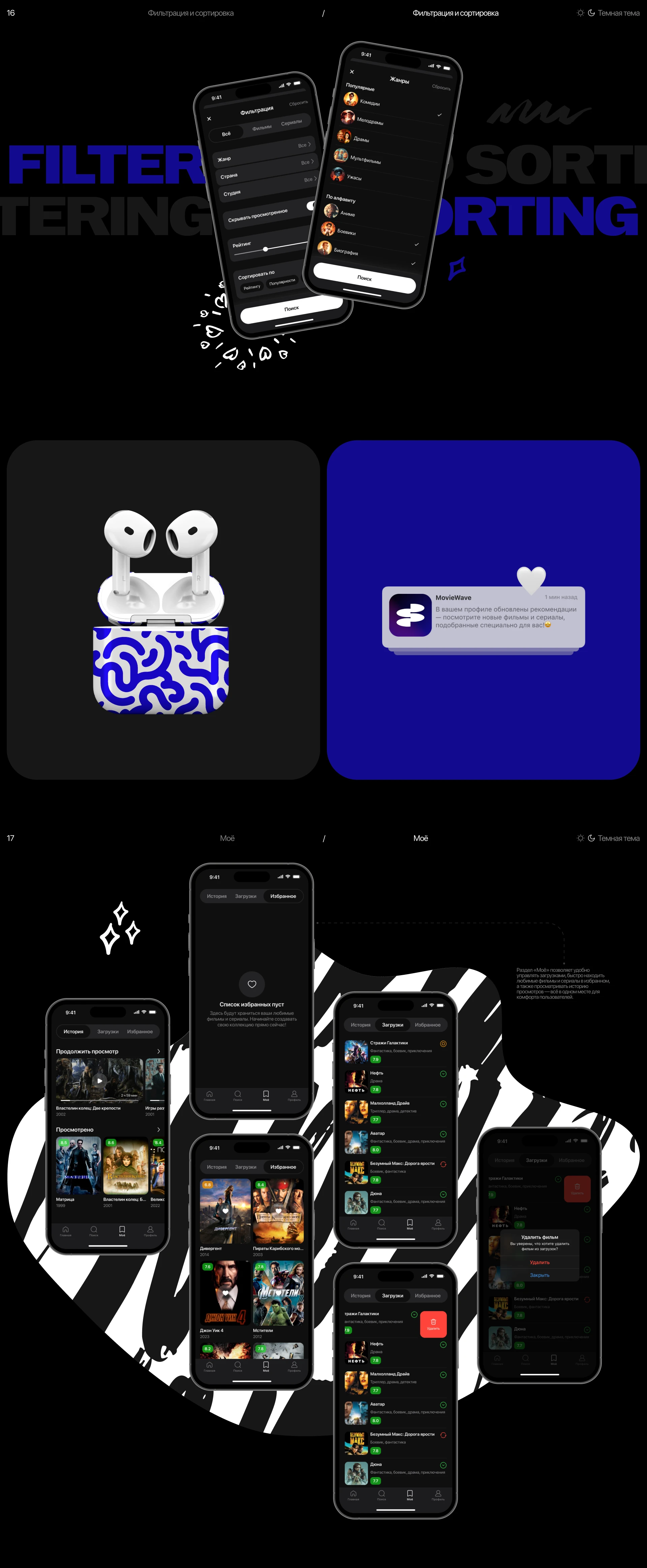 Online Cinema App | MovieWave — Изображение №10 — Интерфейсы на Dprofile