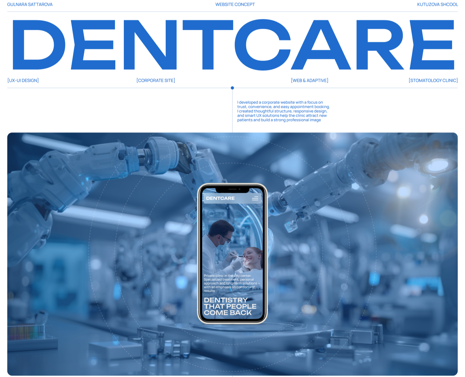 UX-UI DESIGN | DENT CLINIC — Интерфейсы, Брендинг на Dprofile