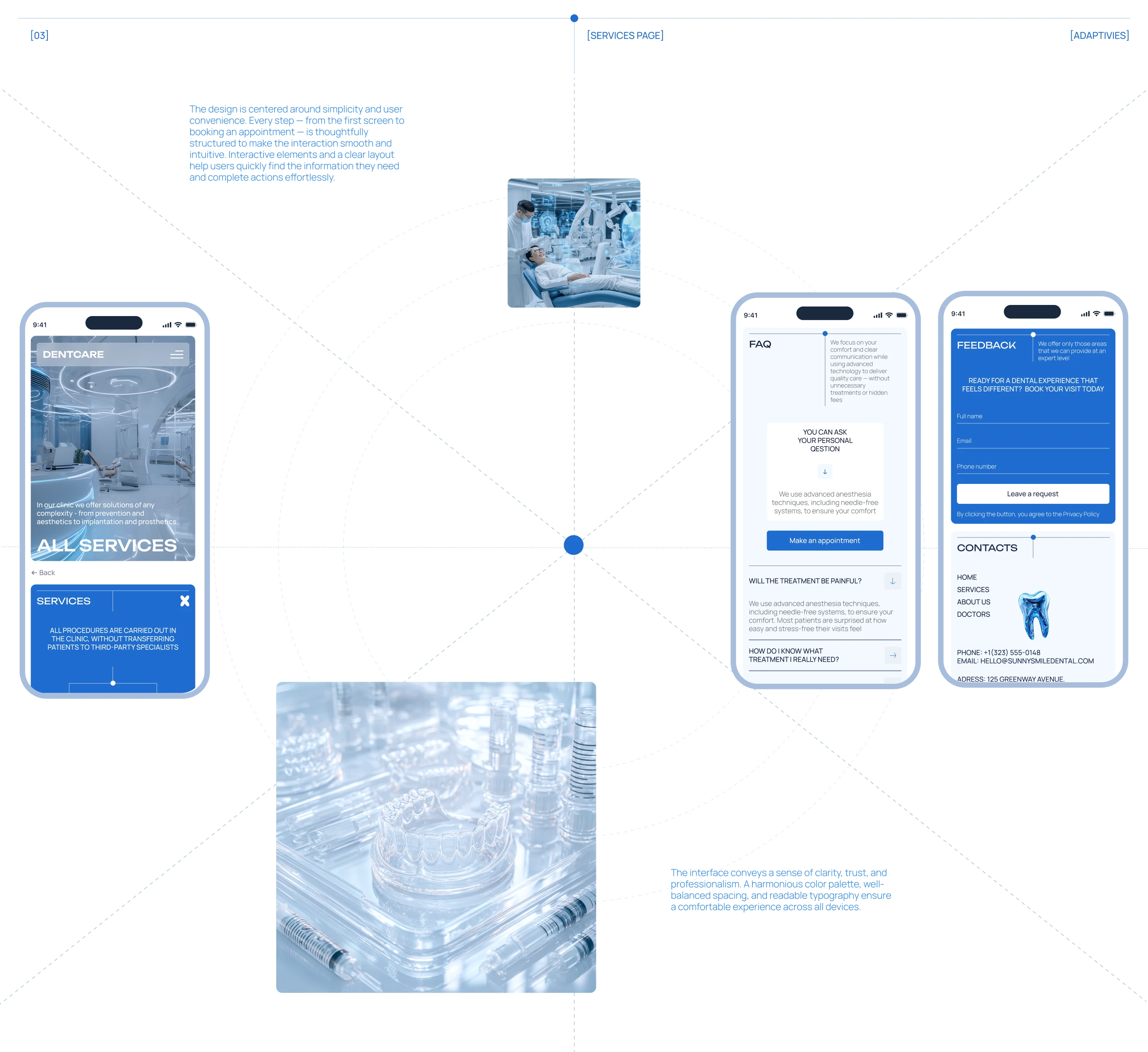 UX-UI DESIGN | DENT CLINIC — Изображение №6 — Интерфейсы, Брендинг на Dprofile