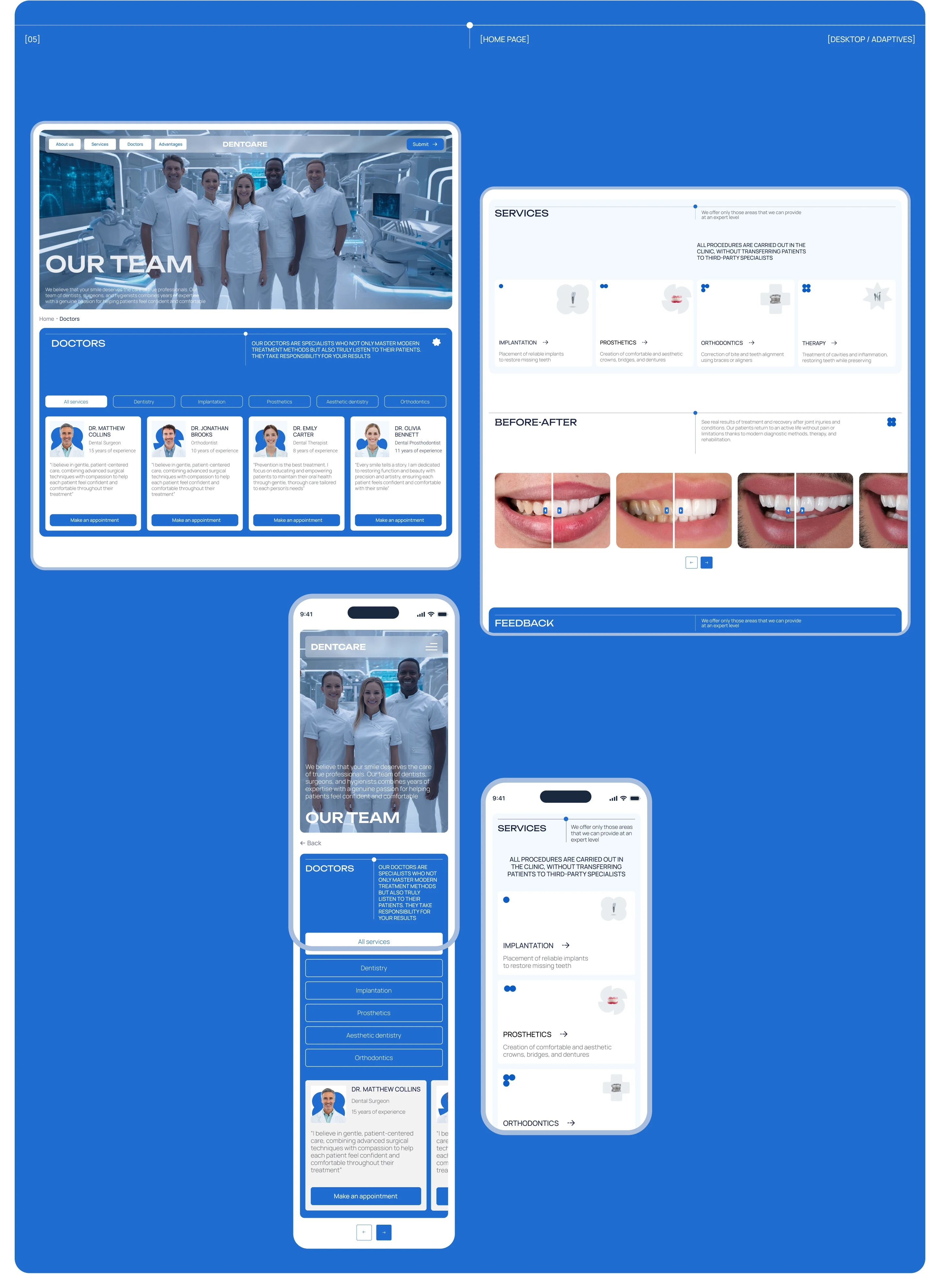 UX-UI DESIGN | DENT CLINIC — Изображение №8 — Интерфейсы, Брендинг на Dprofile