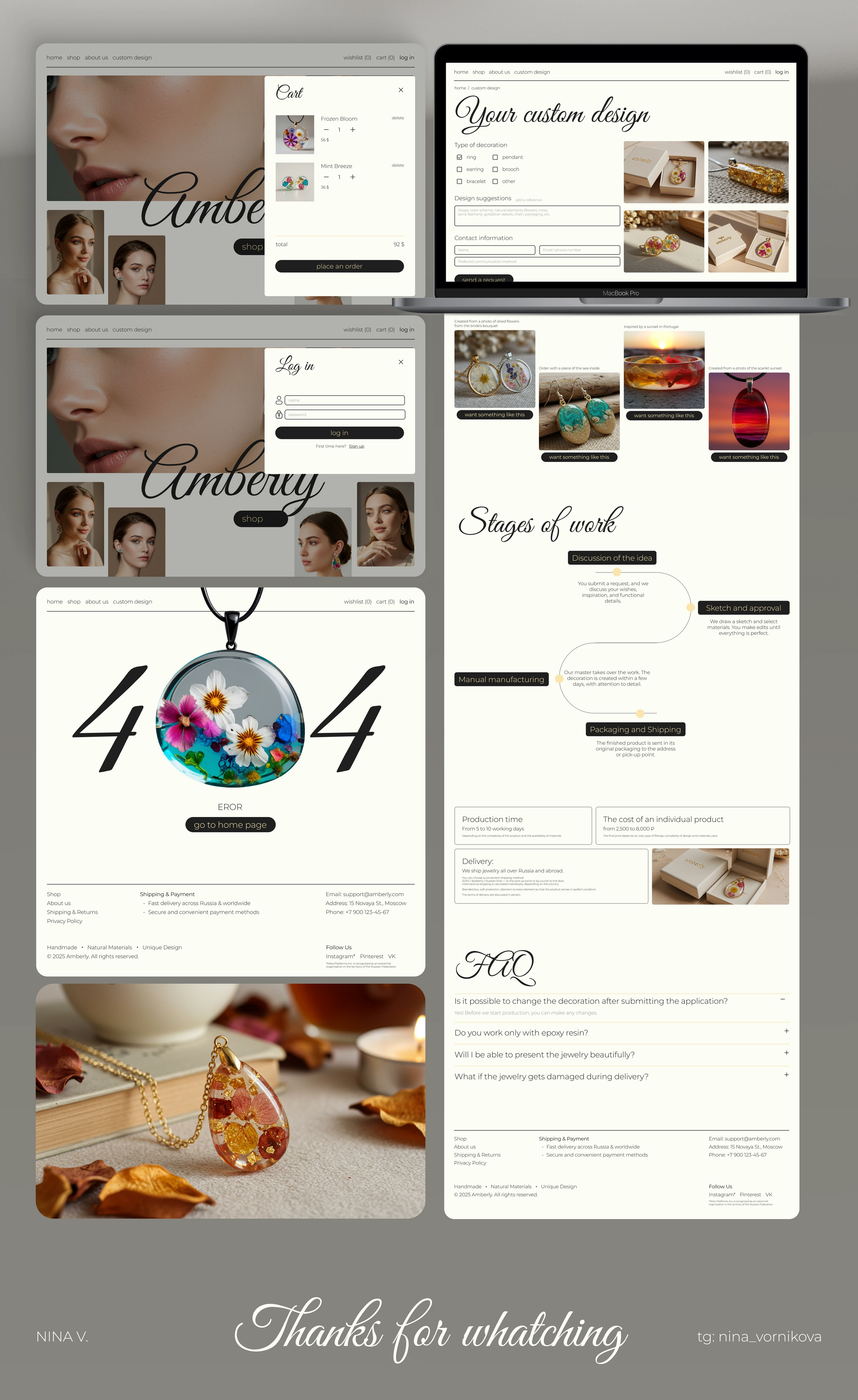 Amberly | E-commerce Website Design Concept — Изображение №11 — Интерфейсы на Dprofile