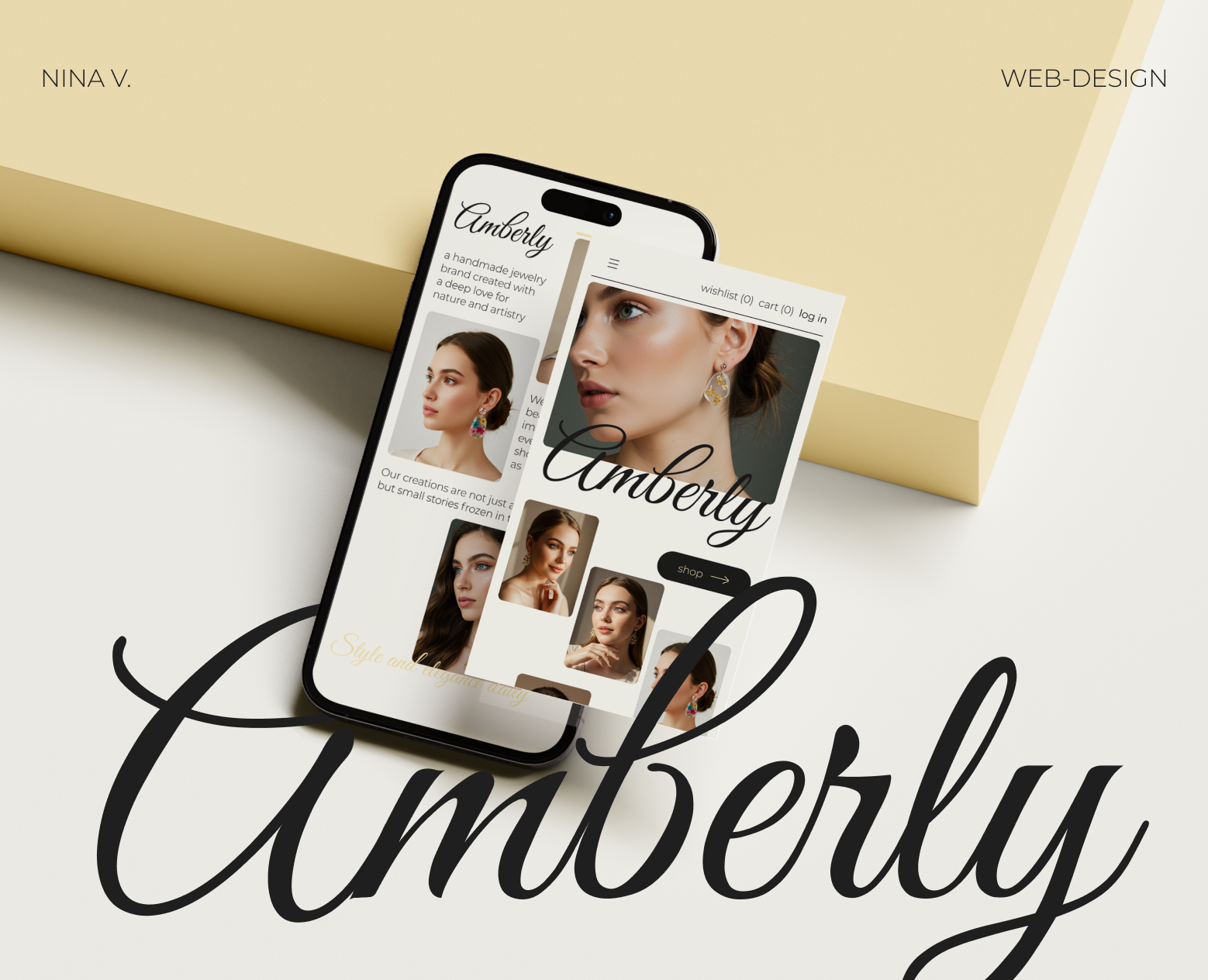 Amberly | E-commerce Website Design Concept на Dprofile