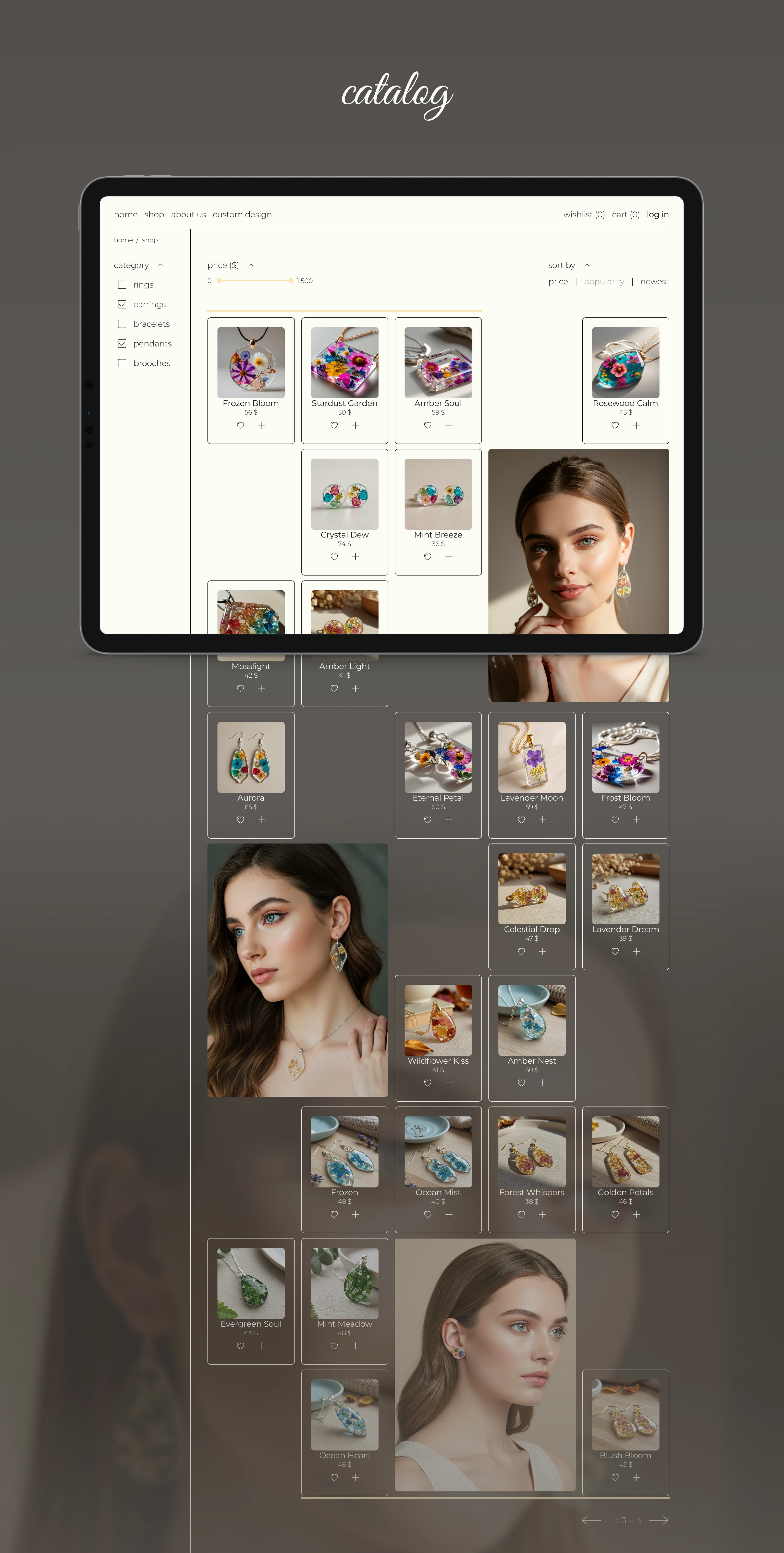 Amberly | E-commerce Website Design Concept — Изображение №8 — Интерфейсы на Dprofile