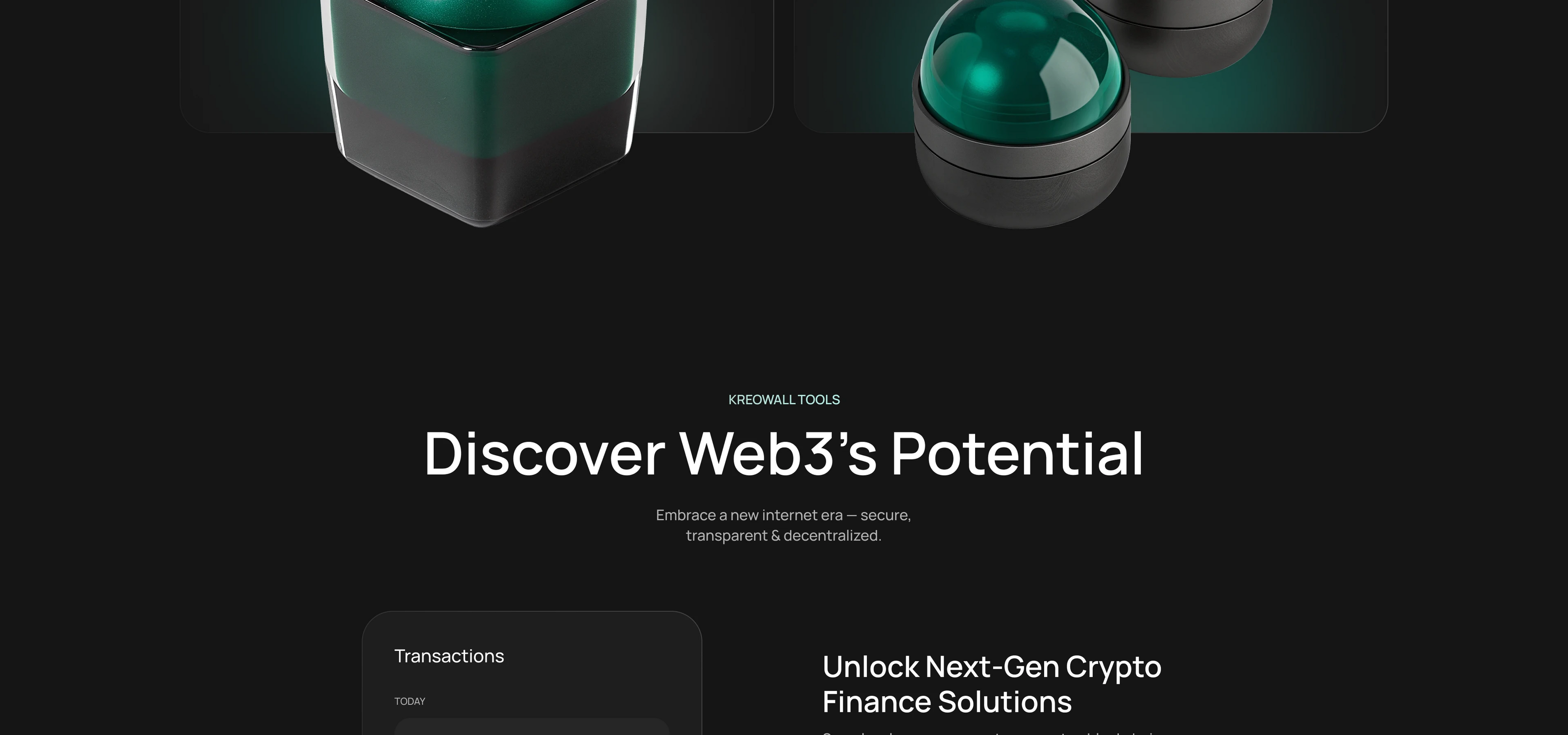 Crypto Wallet Landing Page — Изображение №4 — Интерфейсы на Dprofile