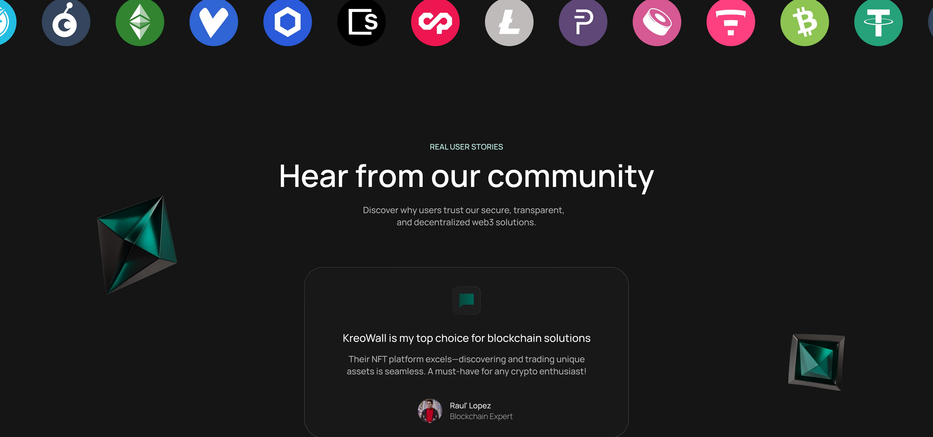 Crypto Wallet Landing Page — Изображение №9 — Интерфейсы на Dprofile
