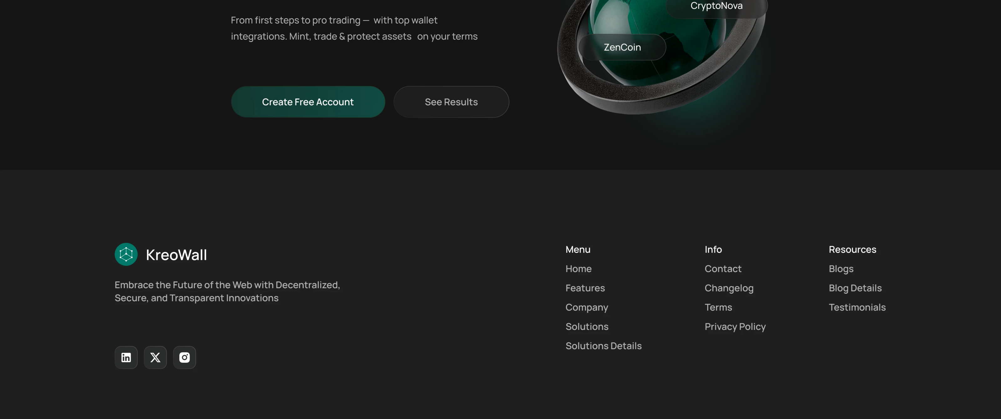 Crypto Wallet Landing Page — Изображение №13 — Интерфейсы на Dprofile