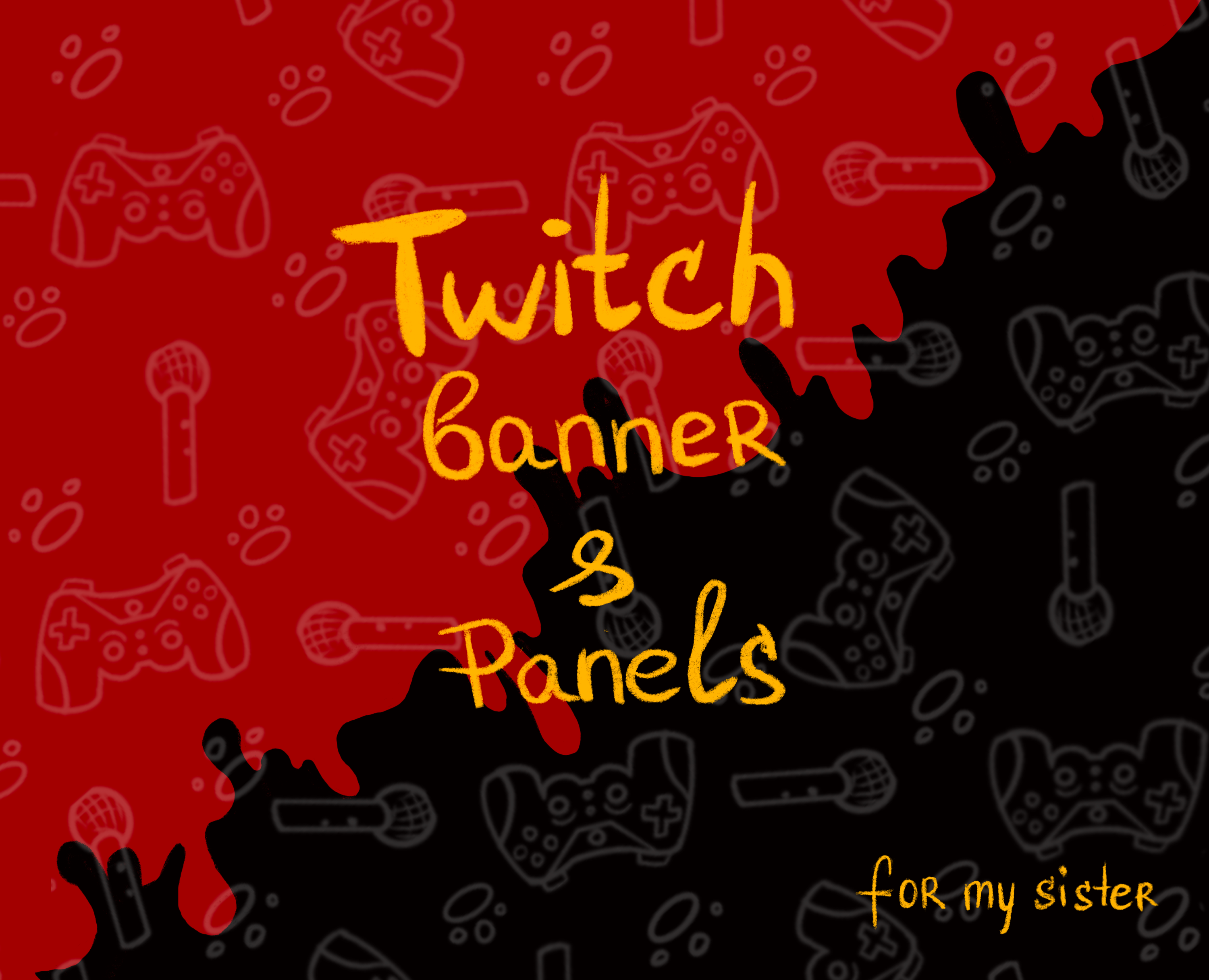Twitch баннер и панели на Dprofile