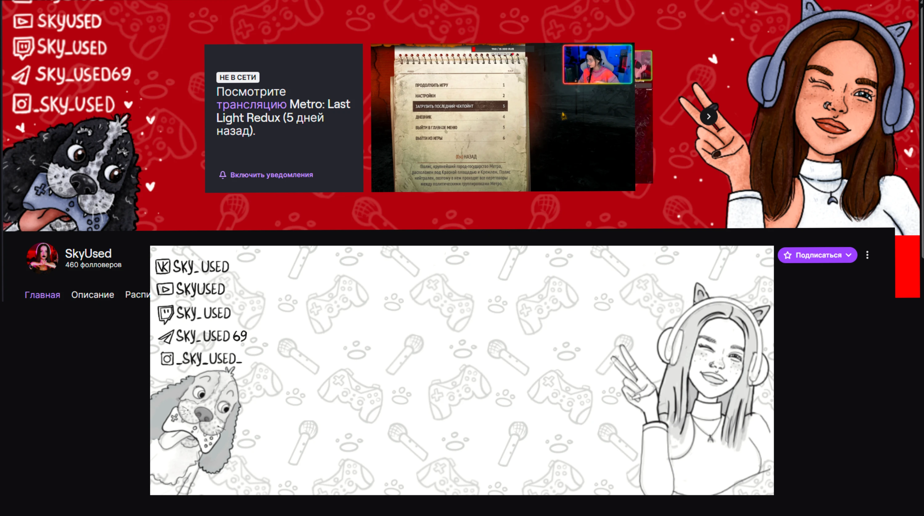 Twitch баннер и панели — Изображение №4 — Иллюстрация на Dprofile