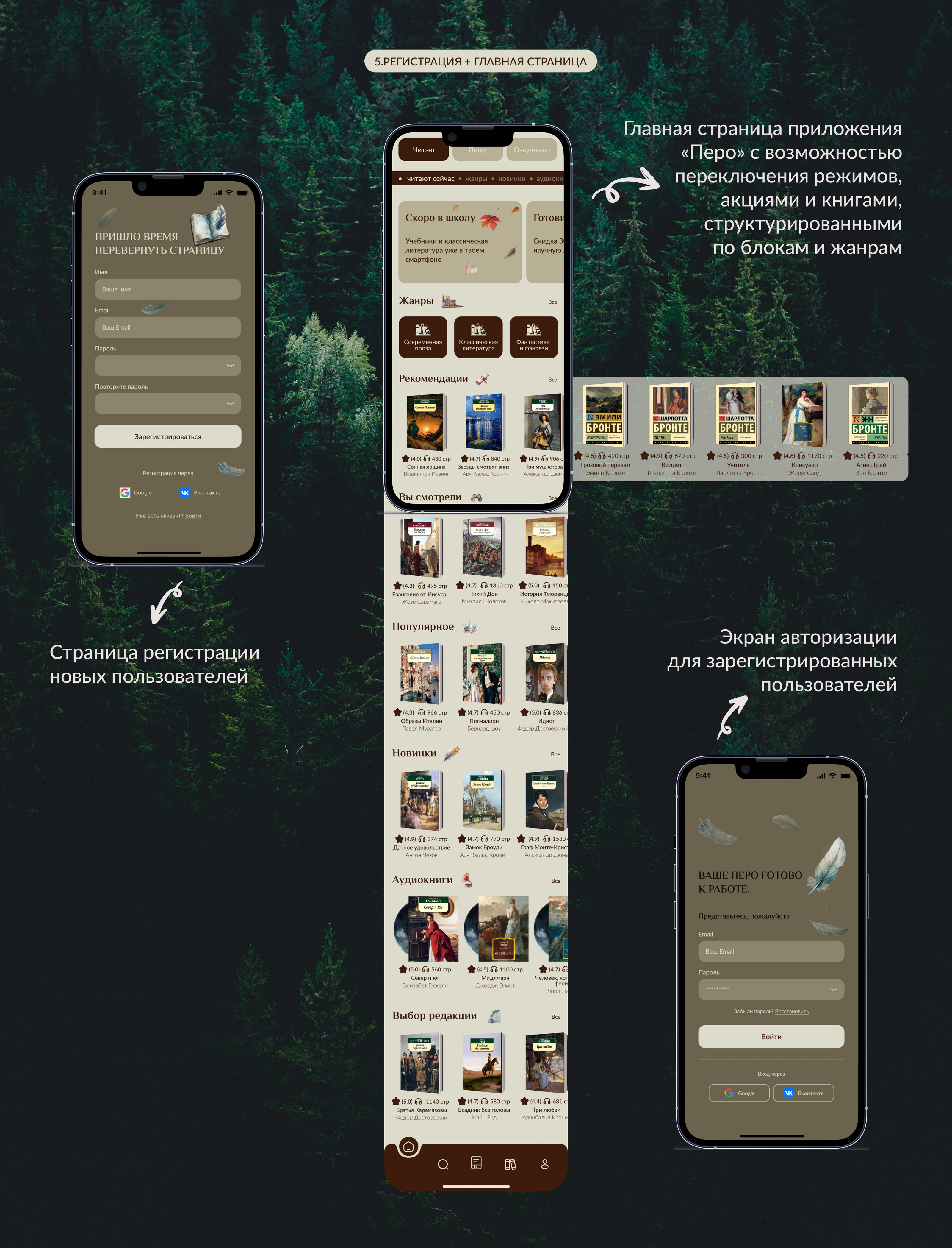 Перо | Mobile app for reading — Изображение №6 — Интерфейсы, Анимация на Dprofile
