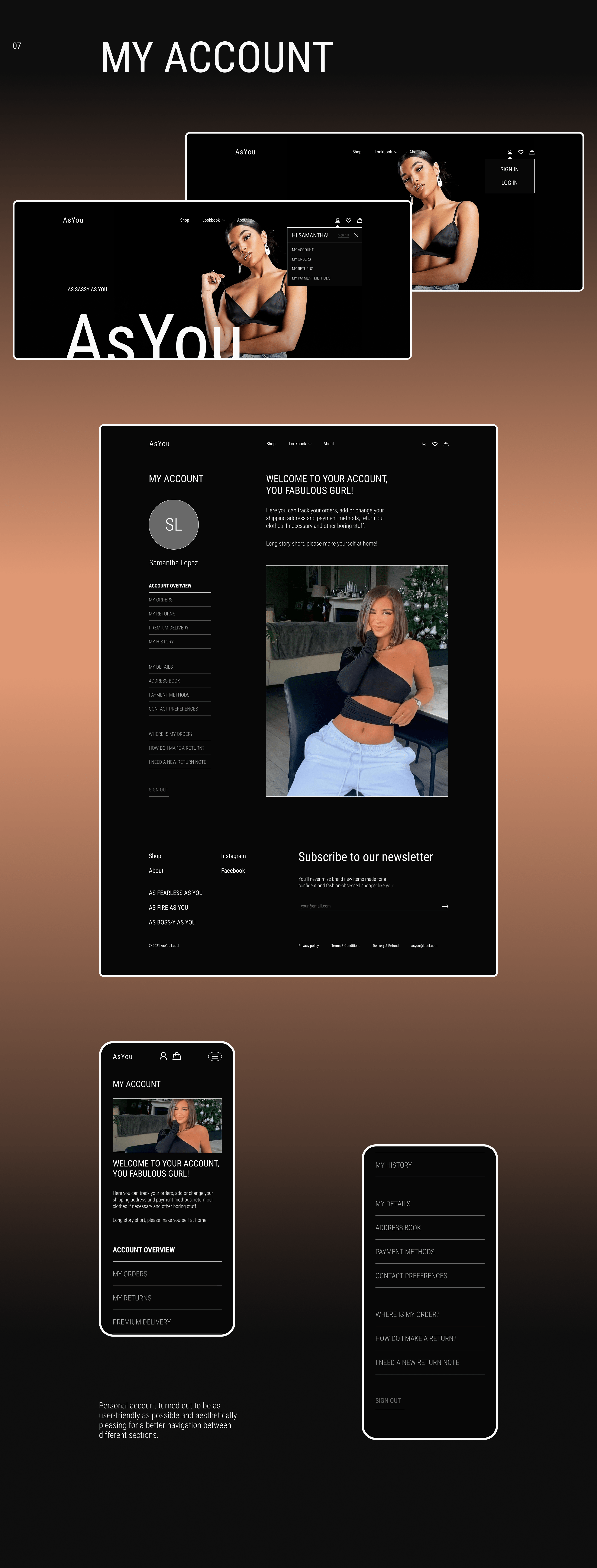 ASYOU — eCommerce concept — Изображение №11 — Интерфейсы на Dprofile