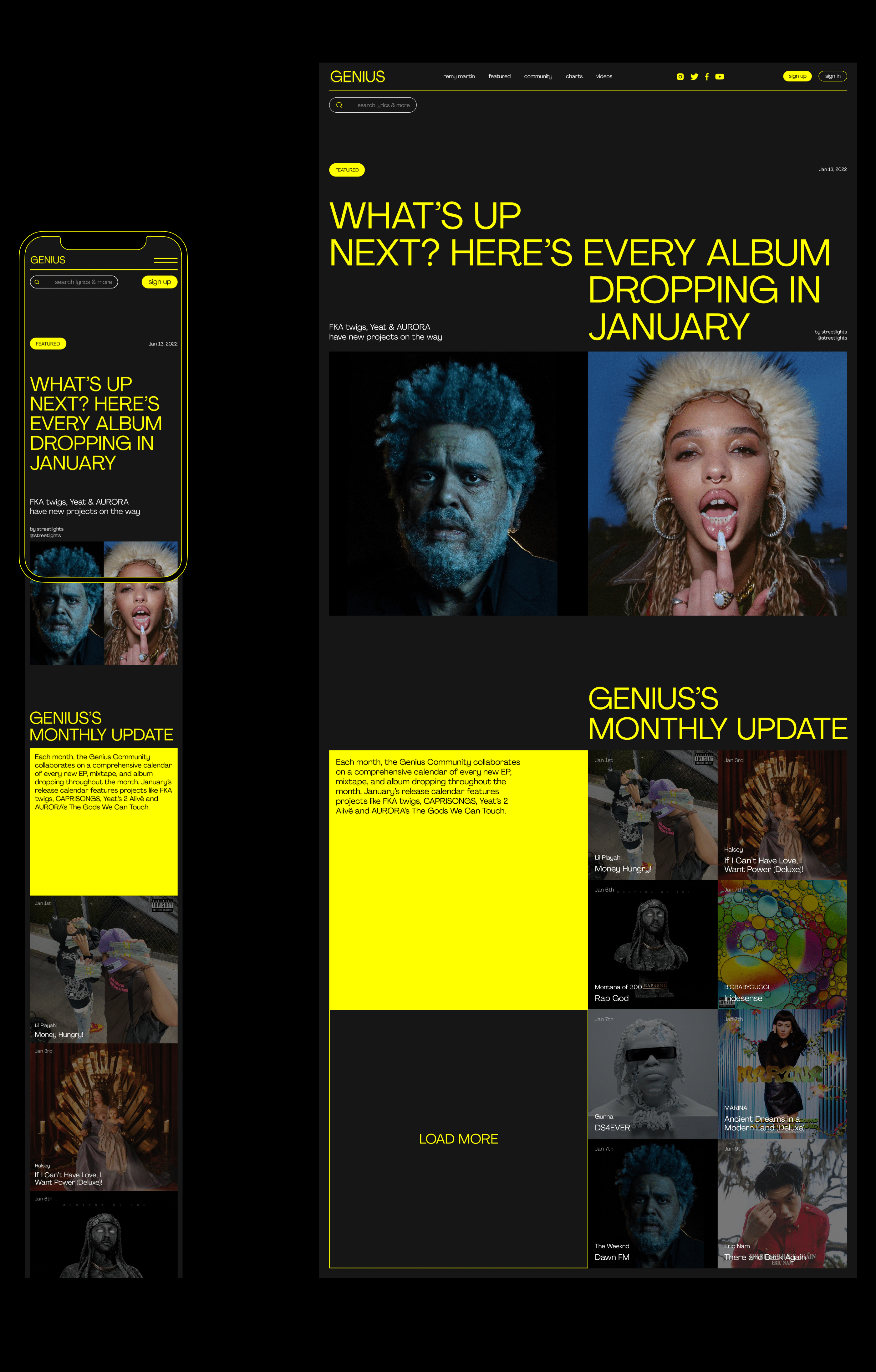 GENIUS — website redesign — Изображение №4 — Интерфейсы, Брендинг, Анимация на Dprofile