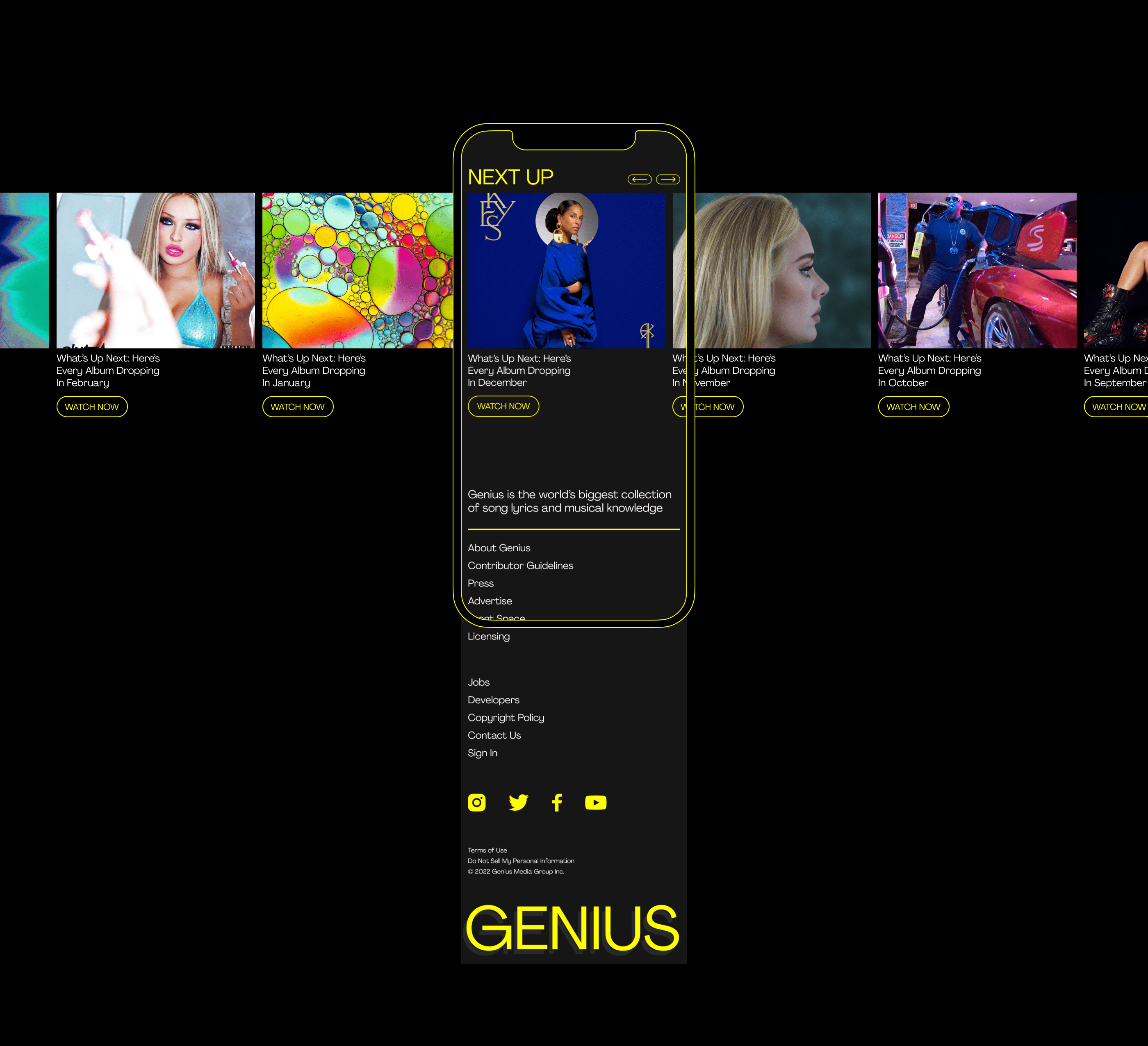 GENIUS — website redesign — Изображение №5 — Интерфейсы, Брендинг, Анимация на Dprofile