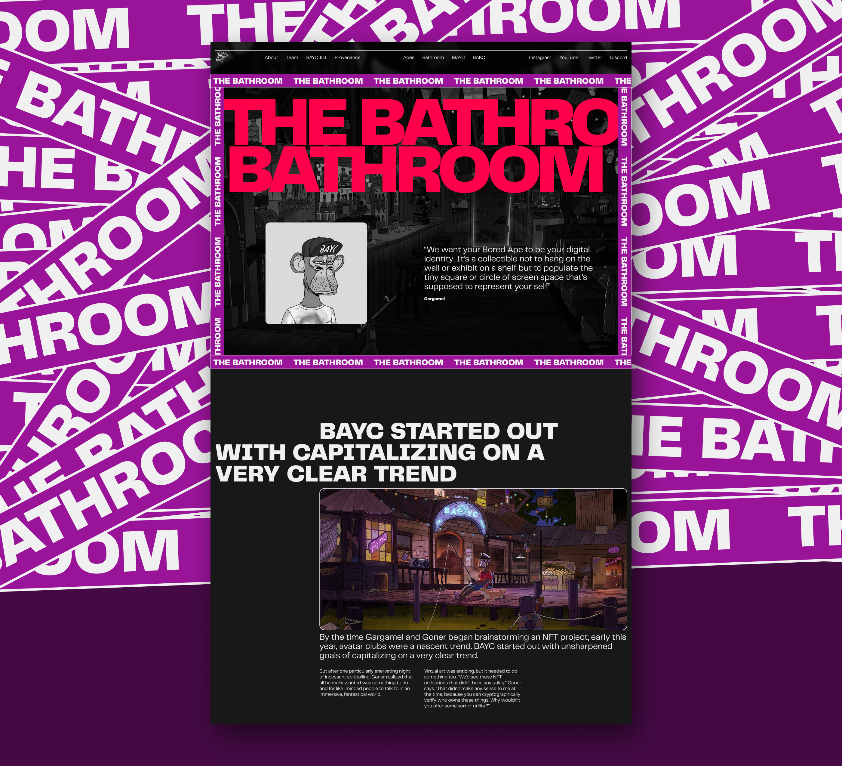 Bored Ape Yacht Club — website redesign — Изображение №14 — Интерфейсы, Брендинг, Анимация на Dprofile