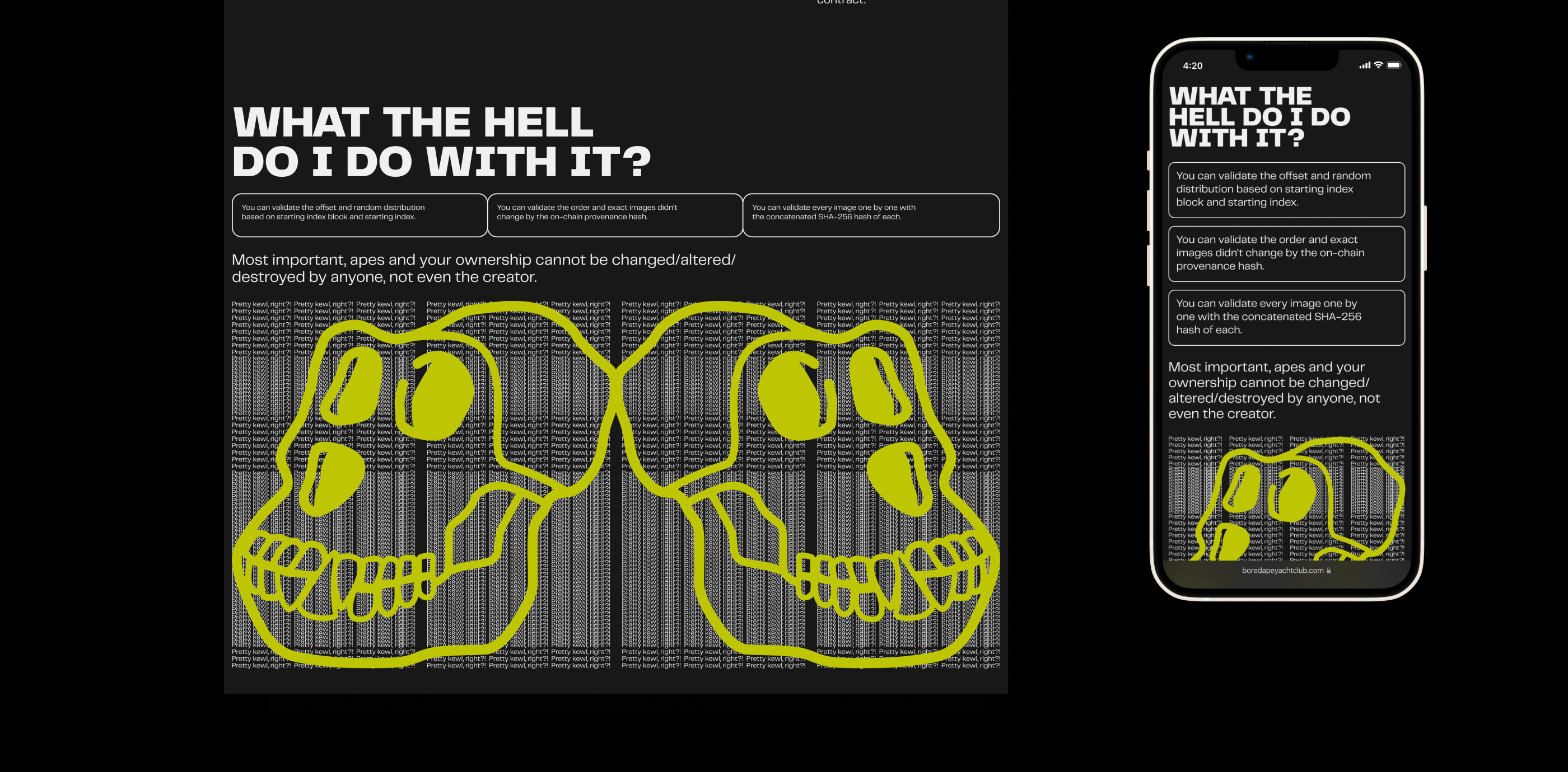 Bored Ape Yacht Club — website redesign — Изображение №11 — Интерфейсы, Брендинг, Анимация на Dprofile