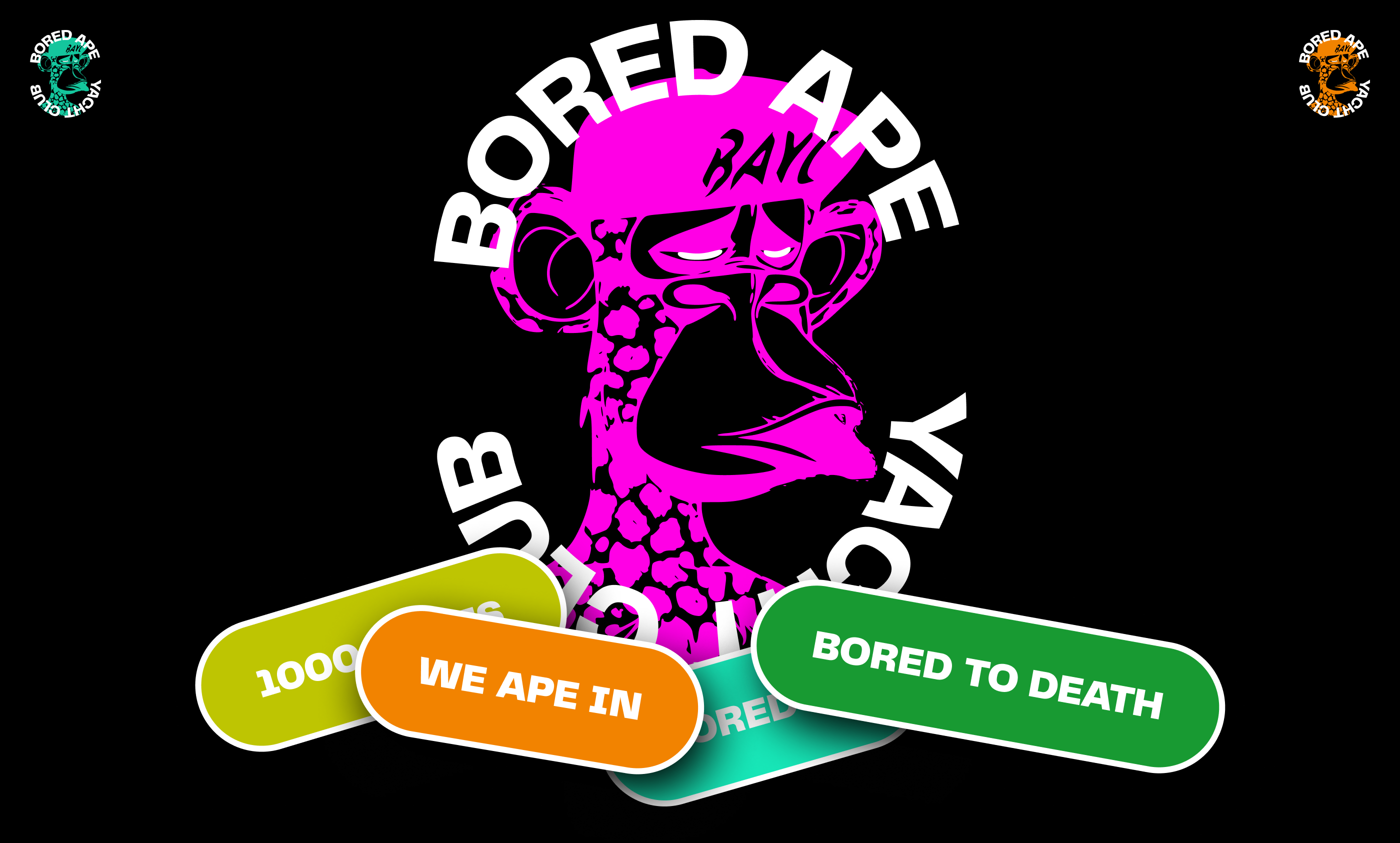 Bored Ape Yacht Club — website redesign — Изображение №1 — Интерфейсы, Брендинг, Анимация на Dprofile