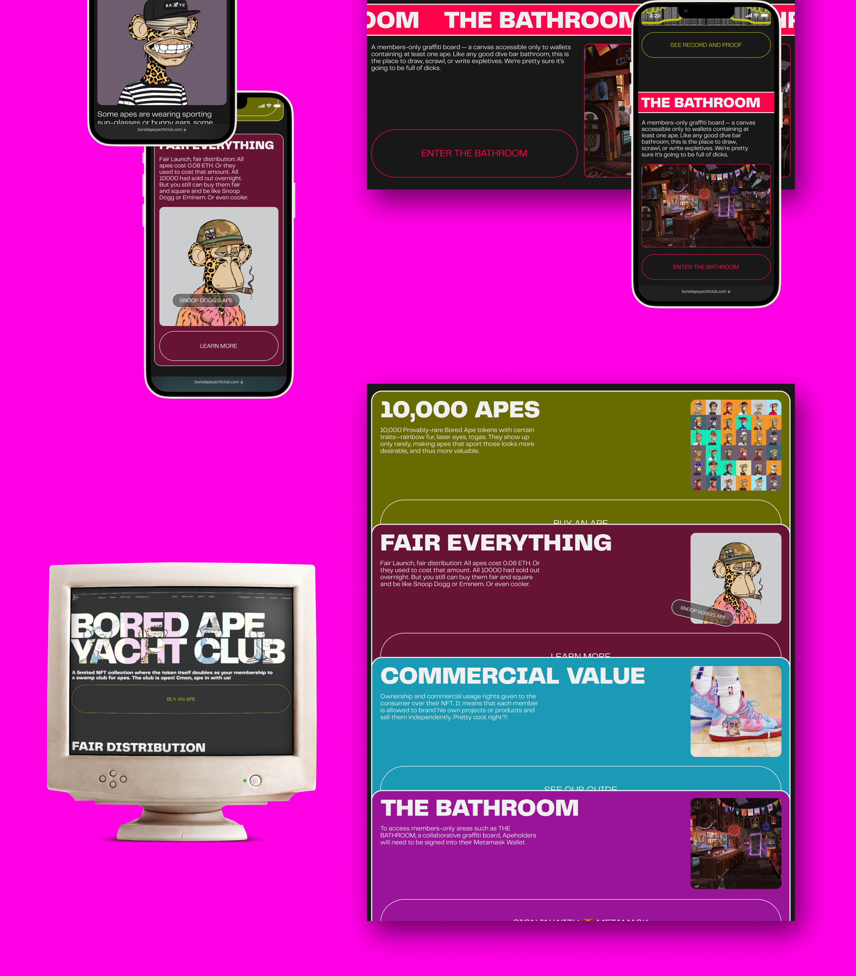 Bored Ape Yacht Club — website redesign — Изображение №3 — Интерфейсы, Брендинг, Анимация на Dprofile