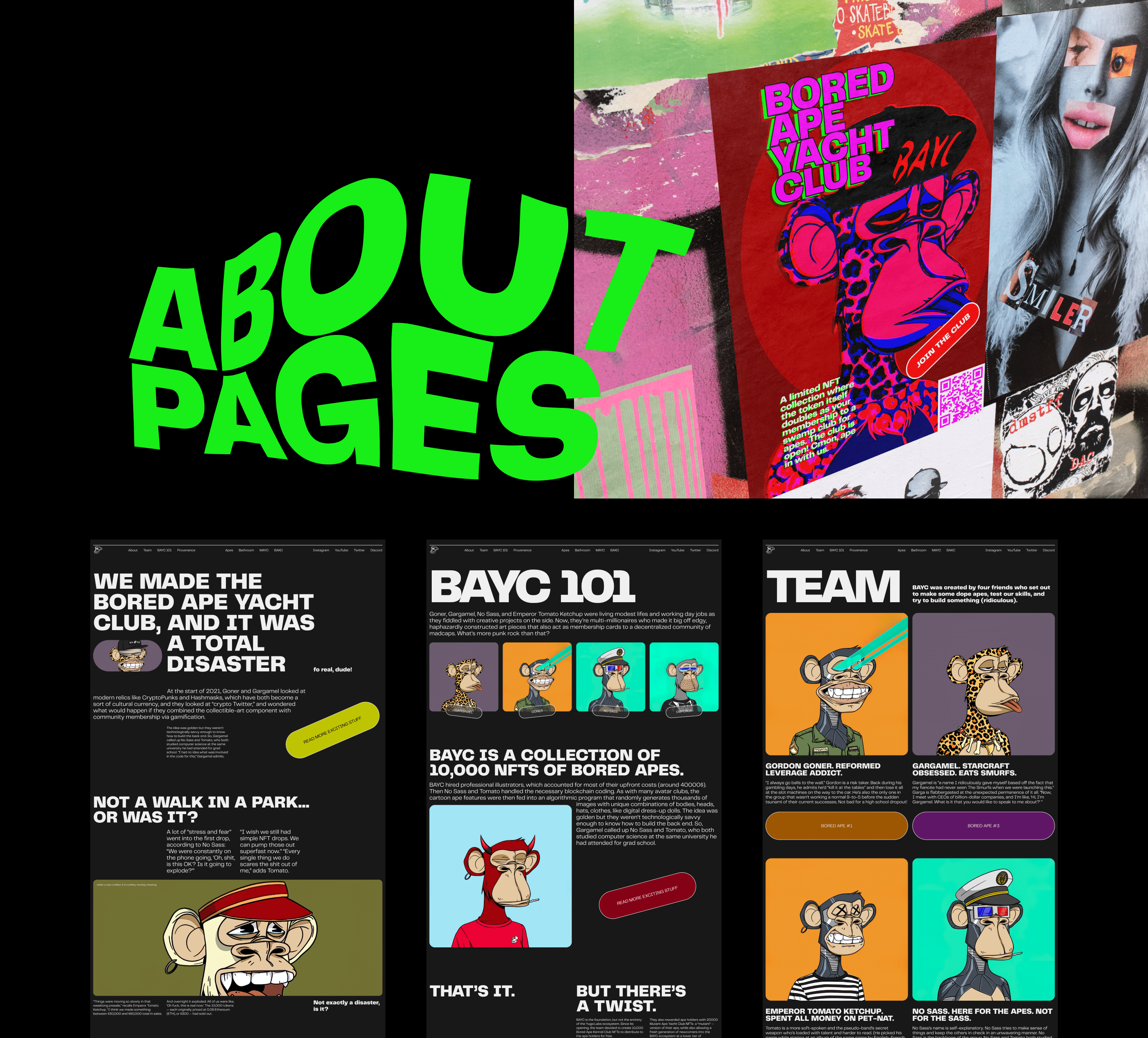 Bored Ape Yacht Club — website redesign — Изображение №17 — Интерфейсы, Брендинг, Анимация на Dprofile
