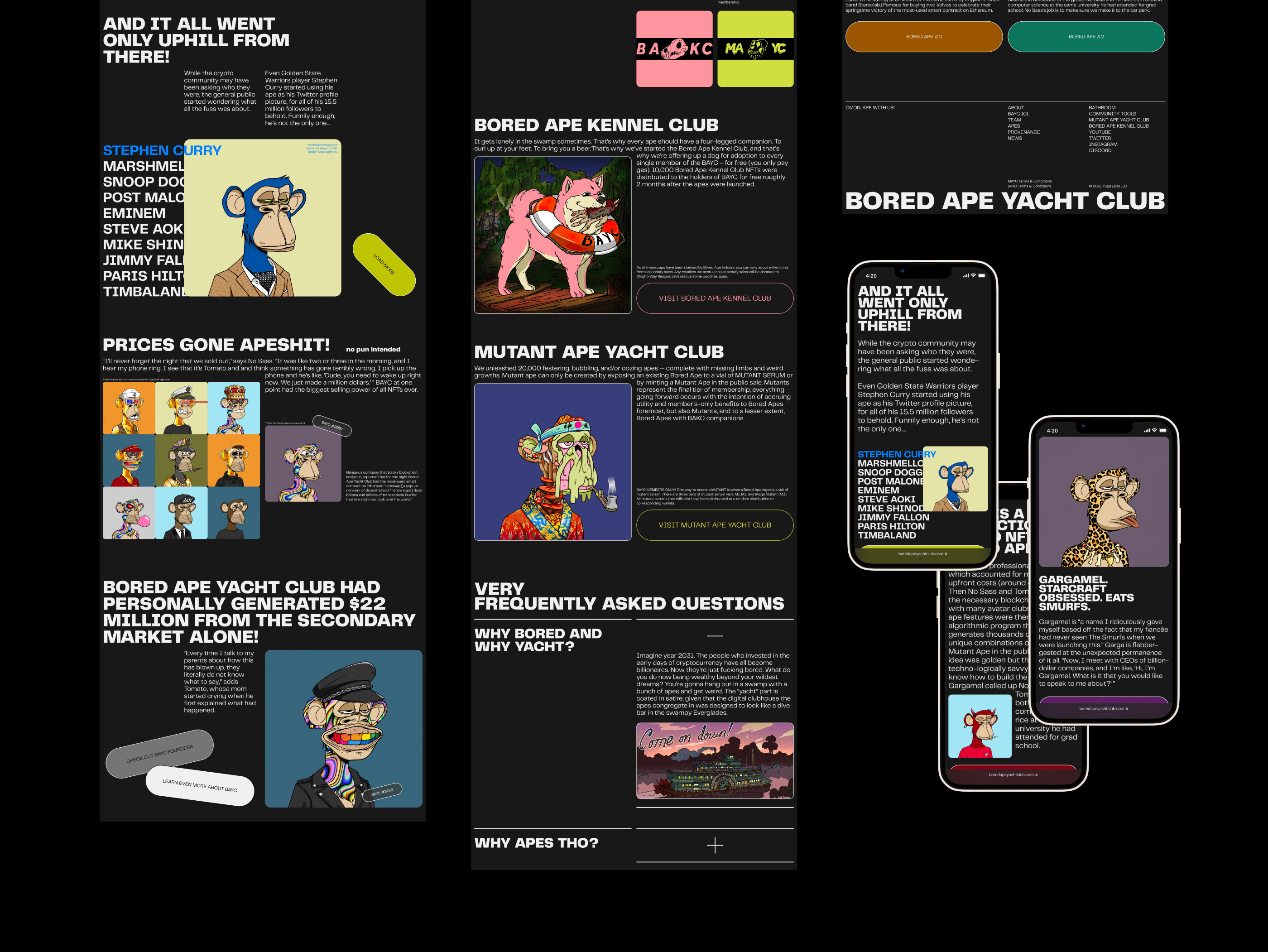 Bored Ape Yacht Club — website redesign — Изображение №18 — Интерфейсы, Брендинг, Анимация на Dprofile