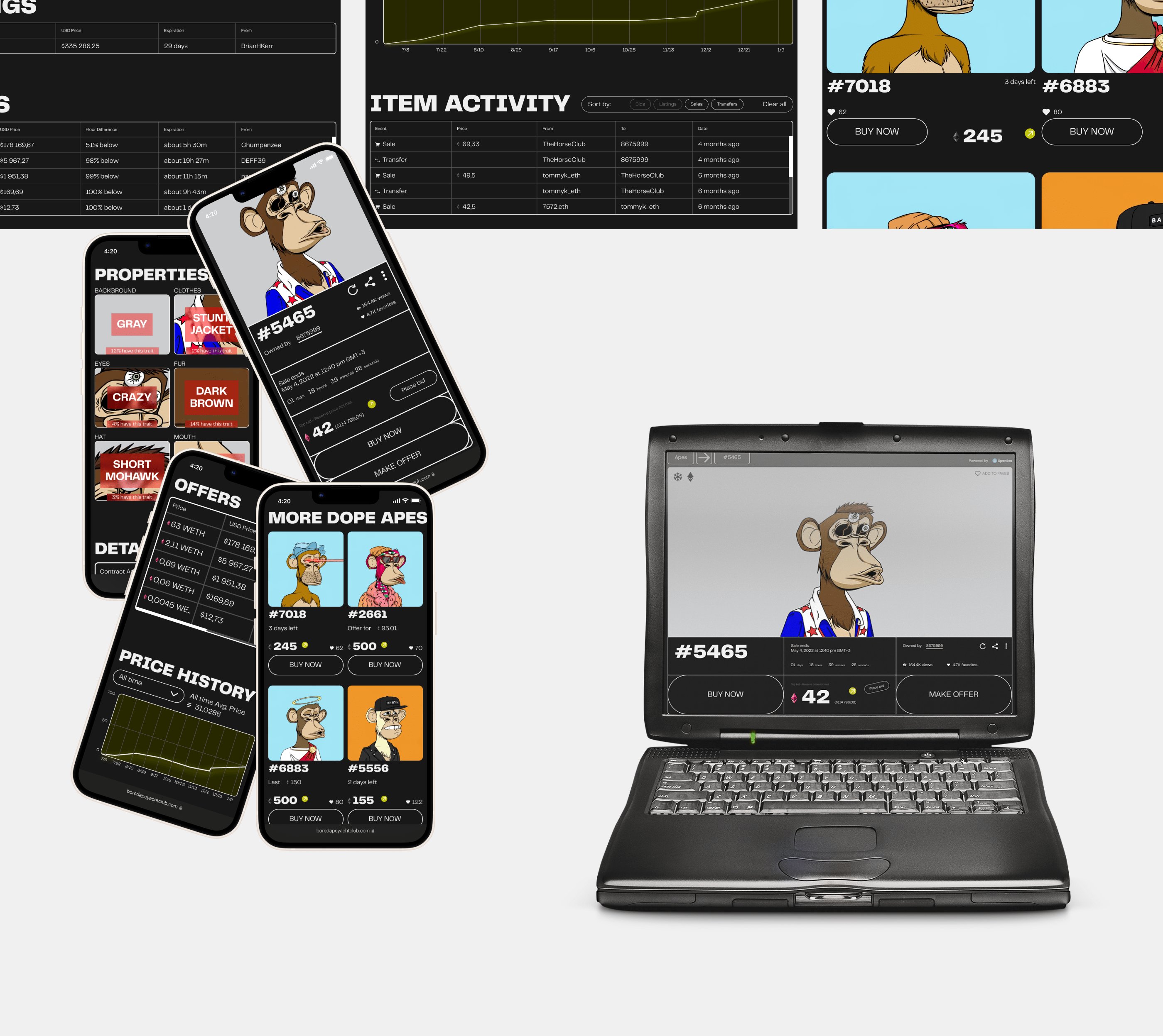 Bored Ape Yacht Club — website redesign — Изображение №9 — Интерфейсы, Брендинг, Анимация на Dprofile