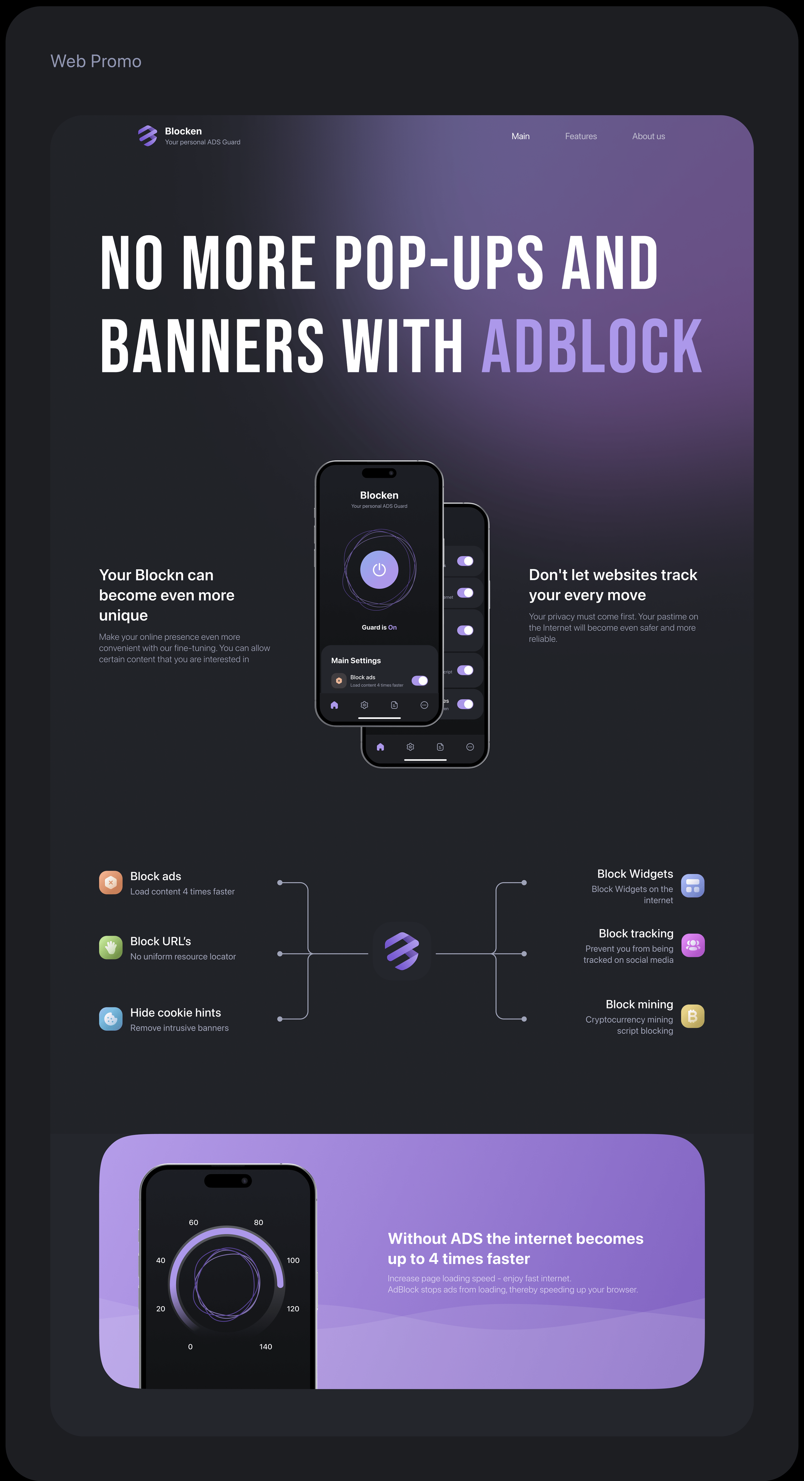 Blockn - No more ADS Pop-ups — Изображение №3 — Интерфейсы на Dprofile